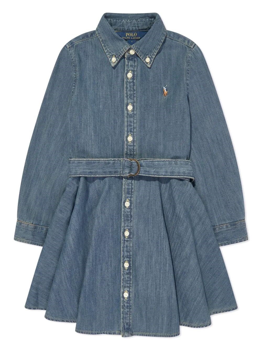 POLO RALPH LAUREN KIDS Dress Denim Woven