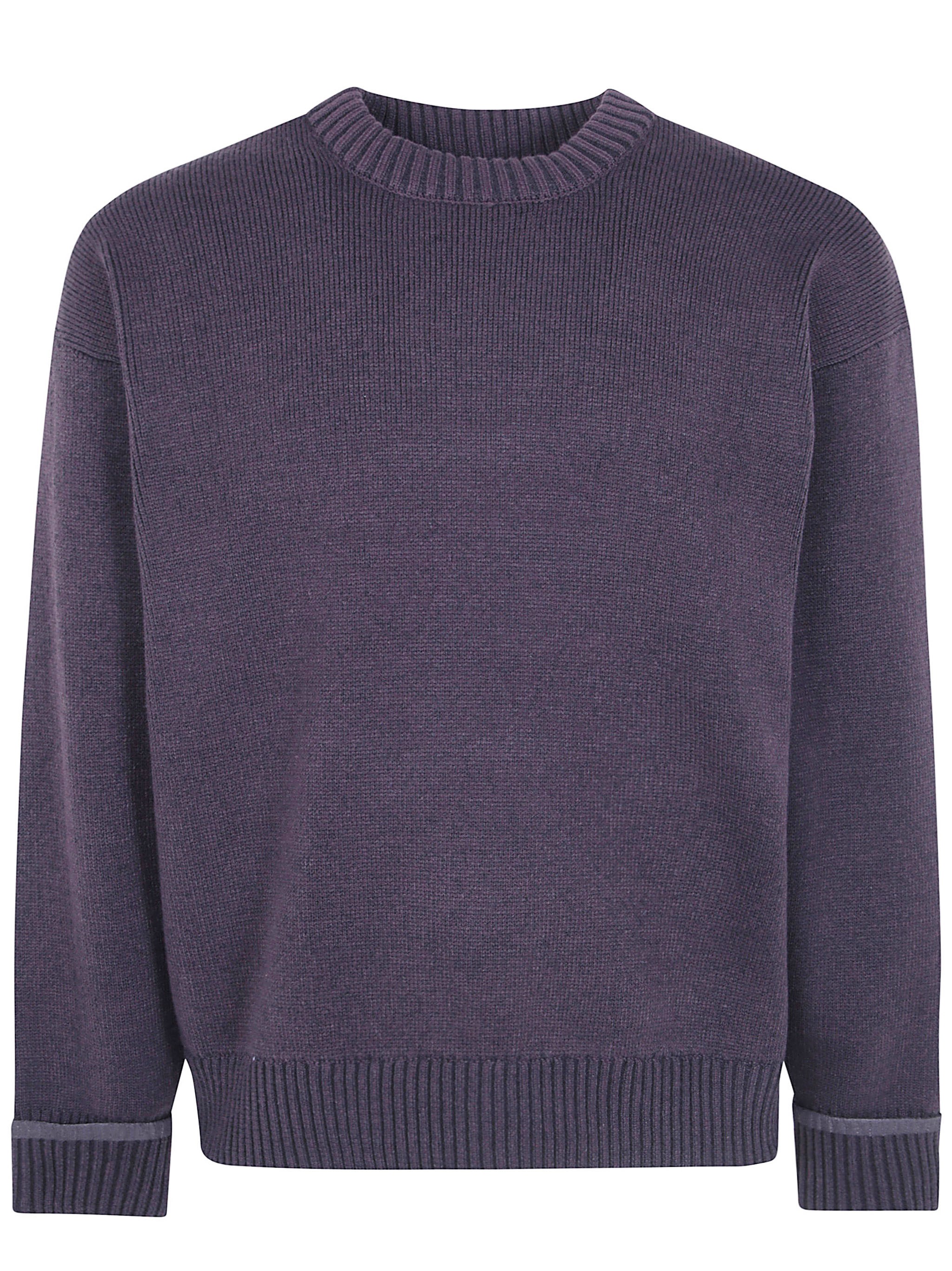 Rains Sweater Knit Crew Neck "sowa" In Brown