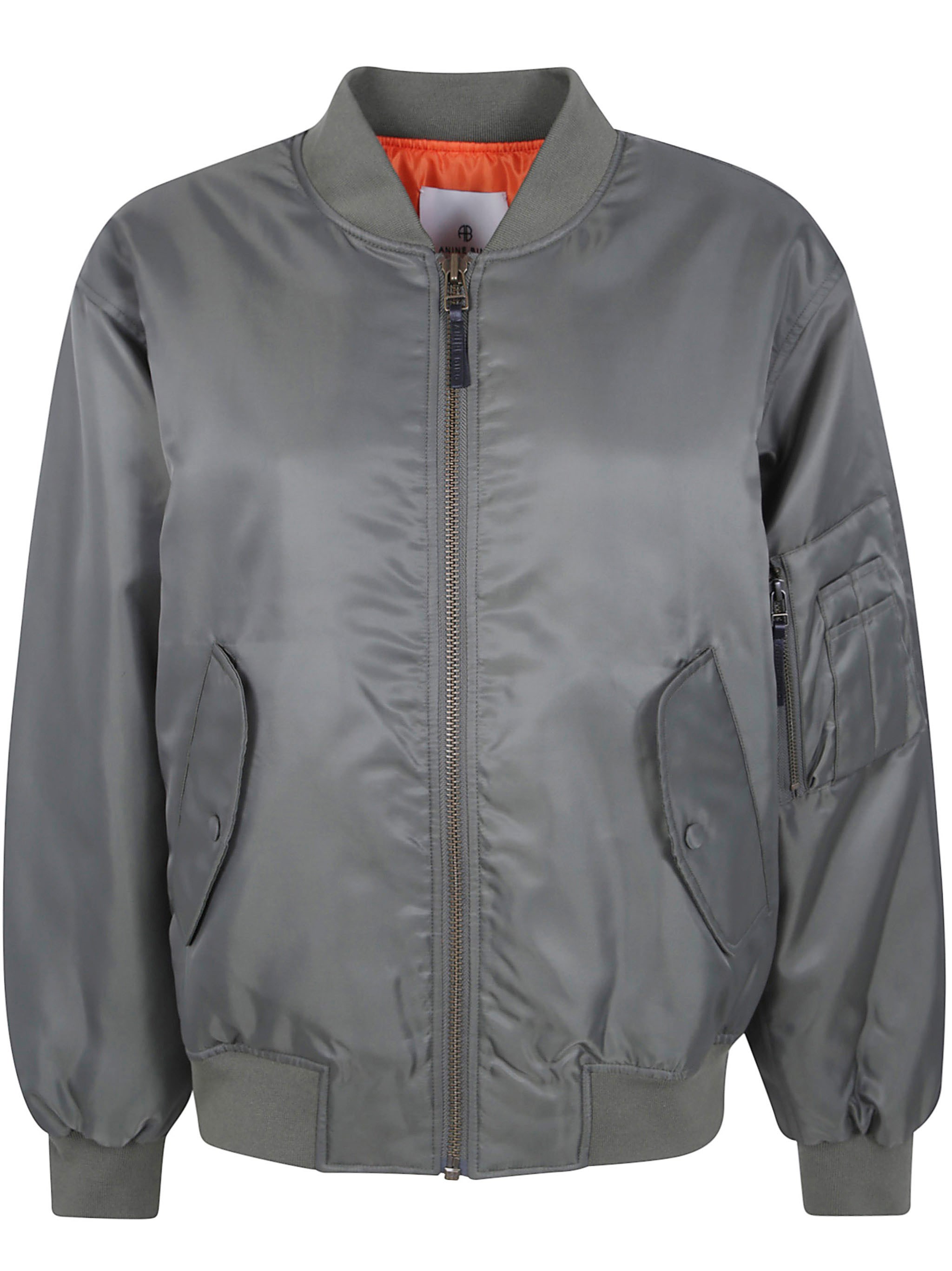 Anine Bing Jacket Bomber "leon" In Green