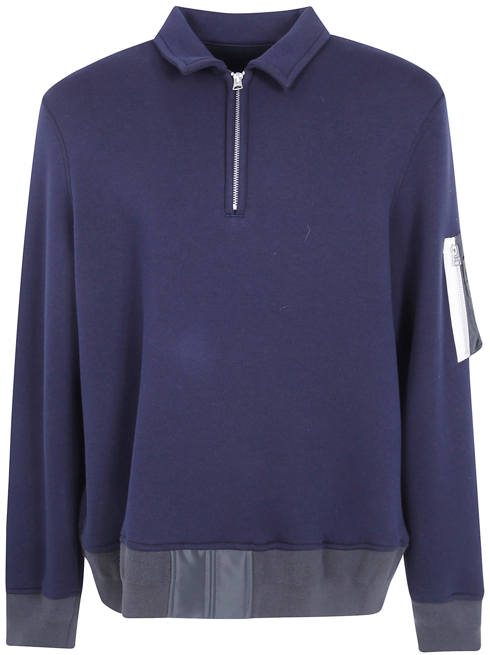 sacai SACAI Polo Shirt Zipper "Sponge Sweat"　SACAI ポロシャツ ジッパー「スポンジスウェット」
