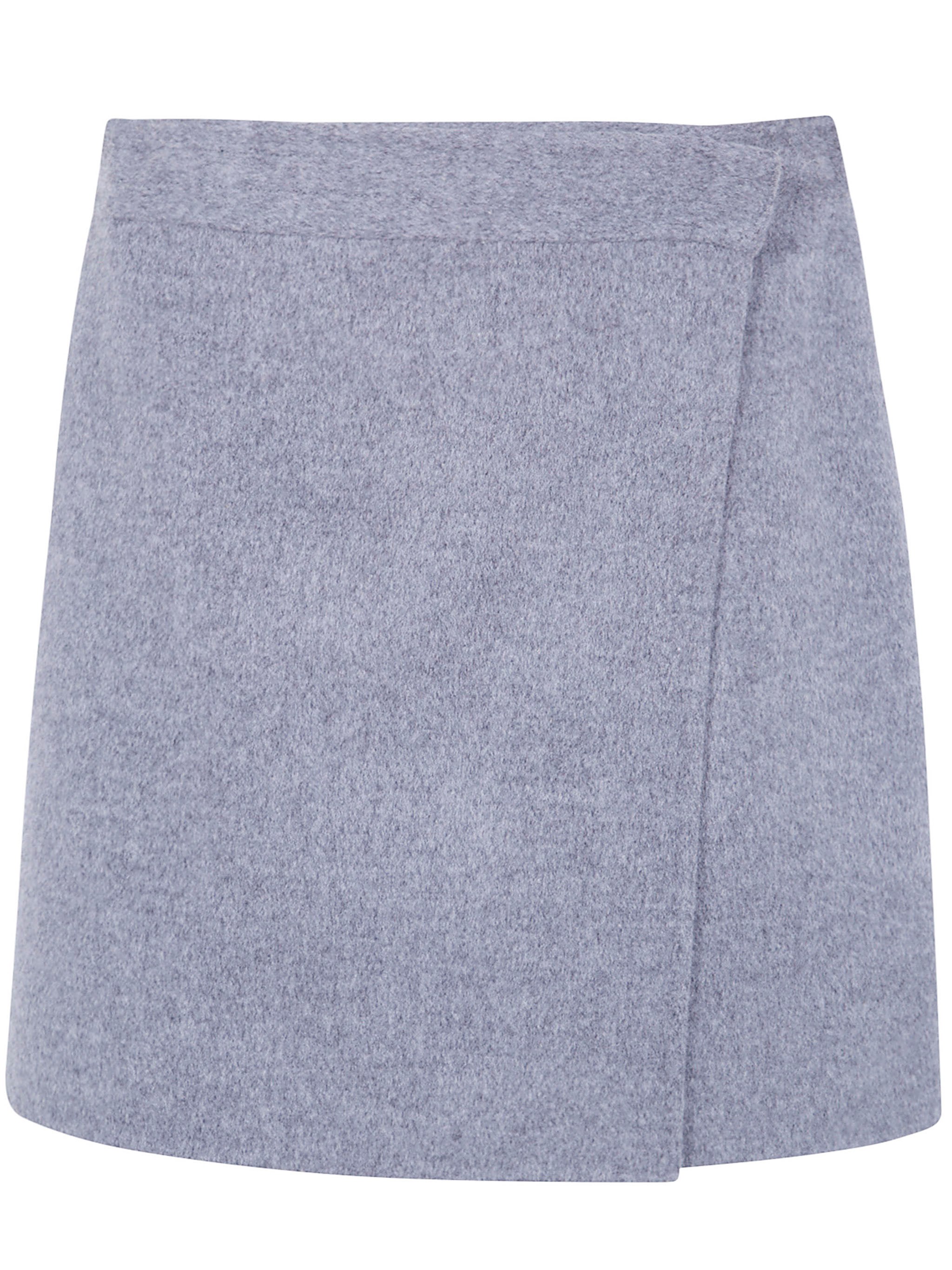 Semicouture Skirt Double Layers "june" In Gray