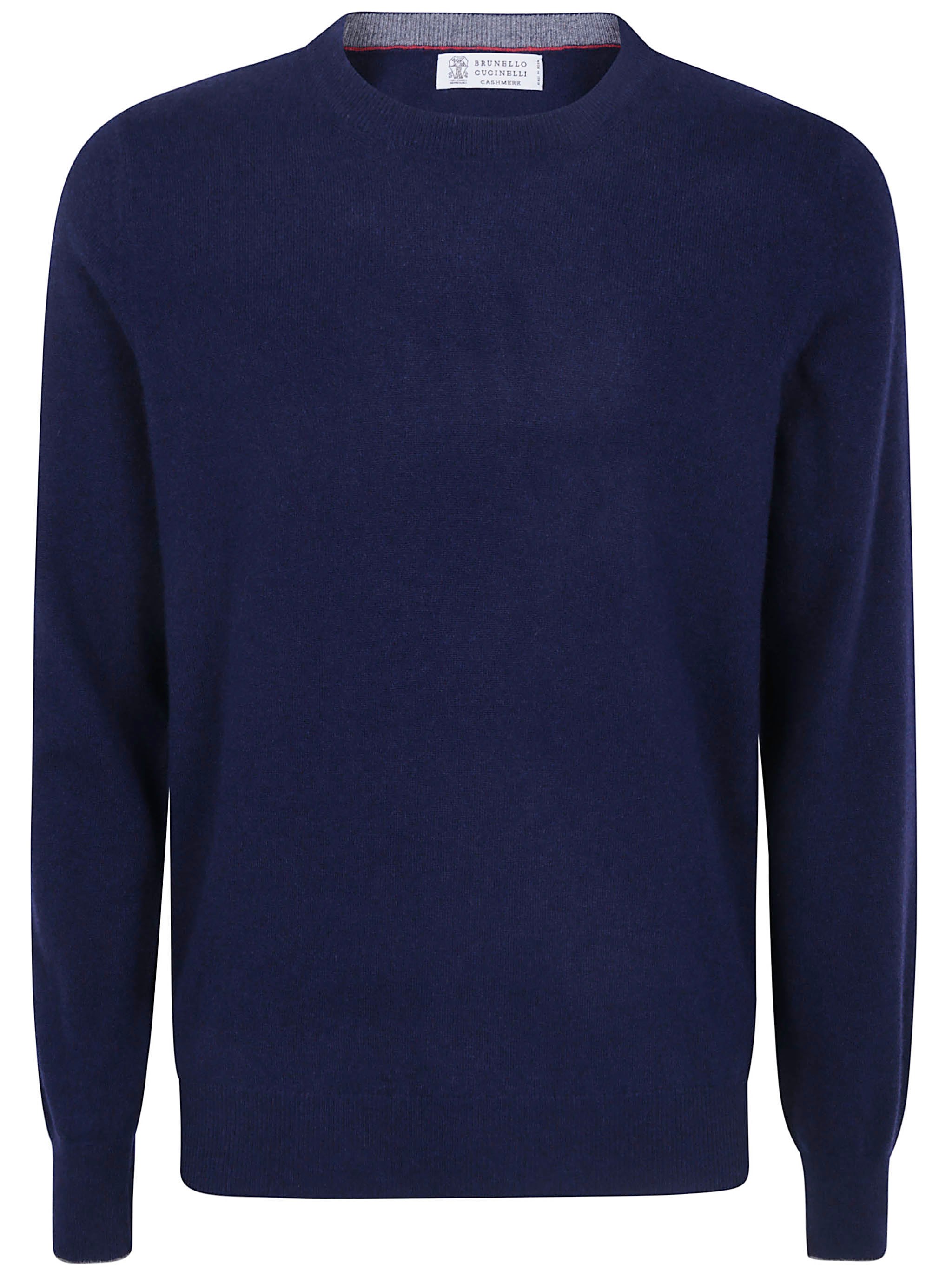 Brunello Cucinelli Sweater Cashmere "M2200100 099 Cw425 Blue"