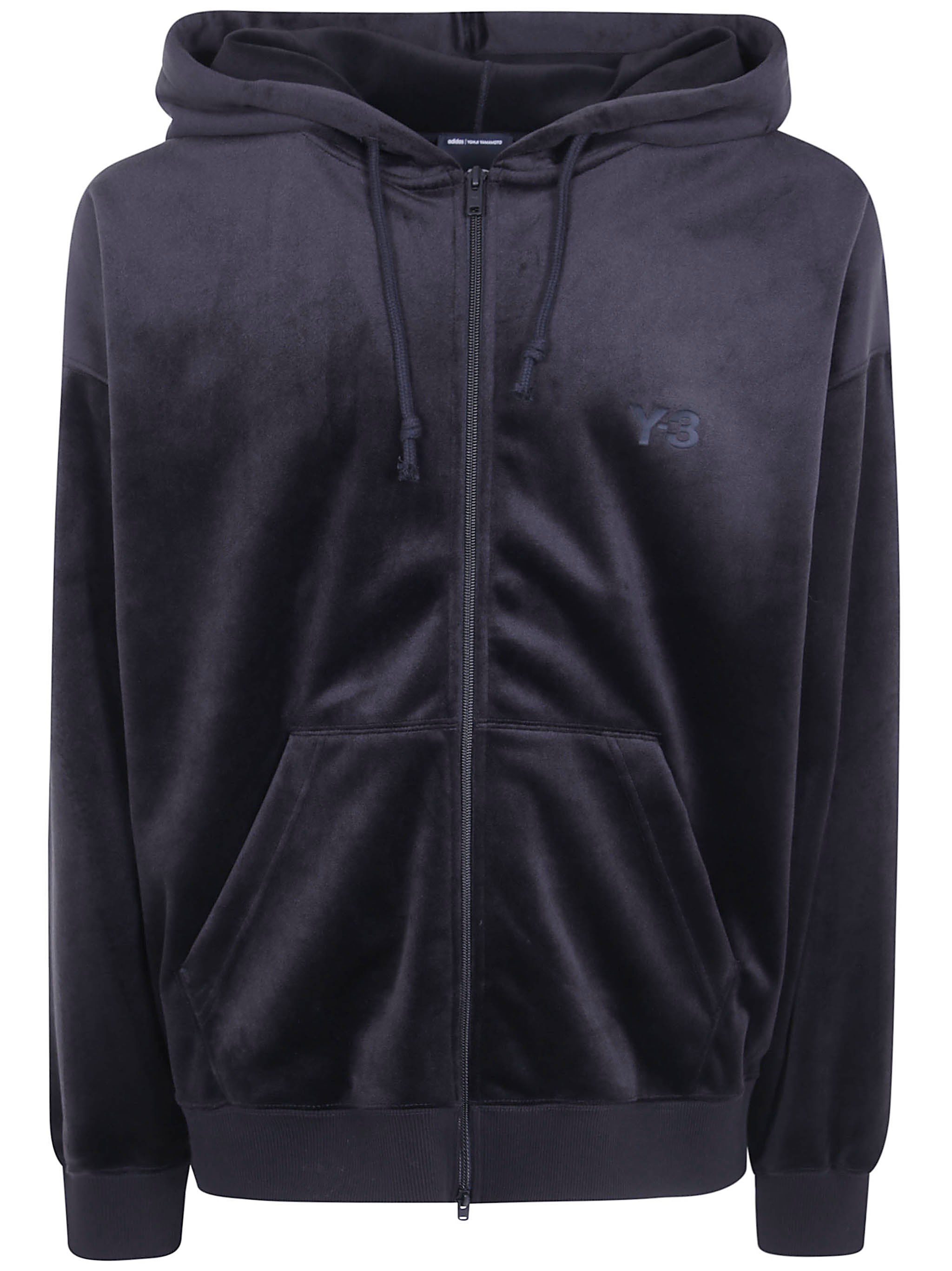 Y-3 YOHJI YAMAMOTO ADIDAS Sweatshirt Velvet Zip Hoodie