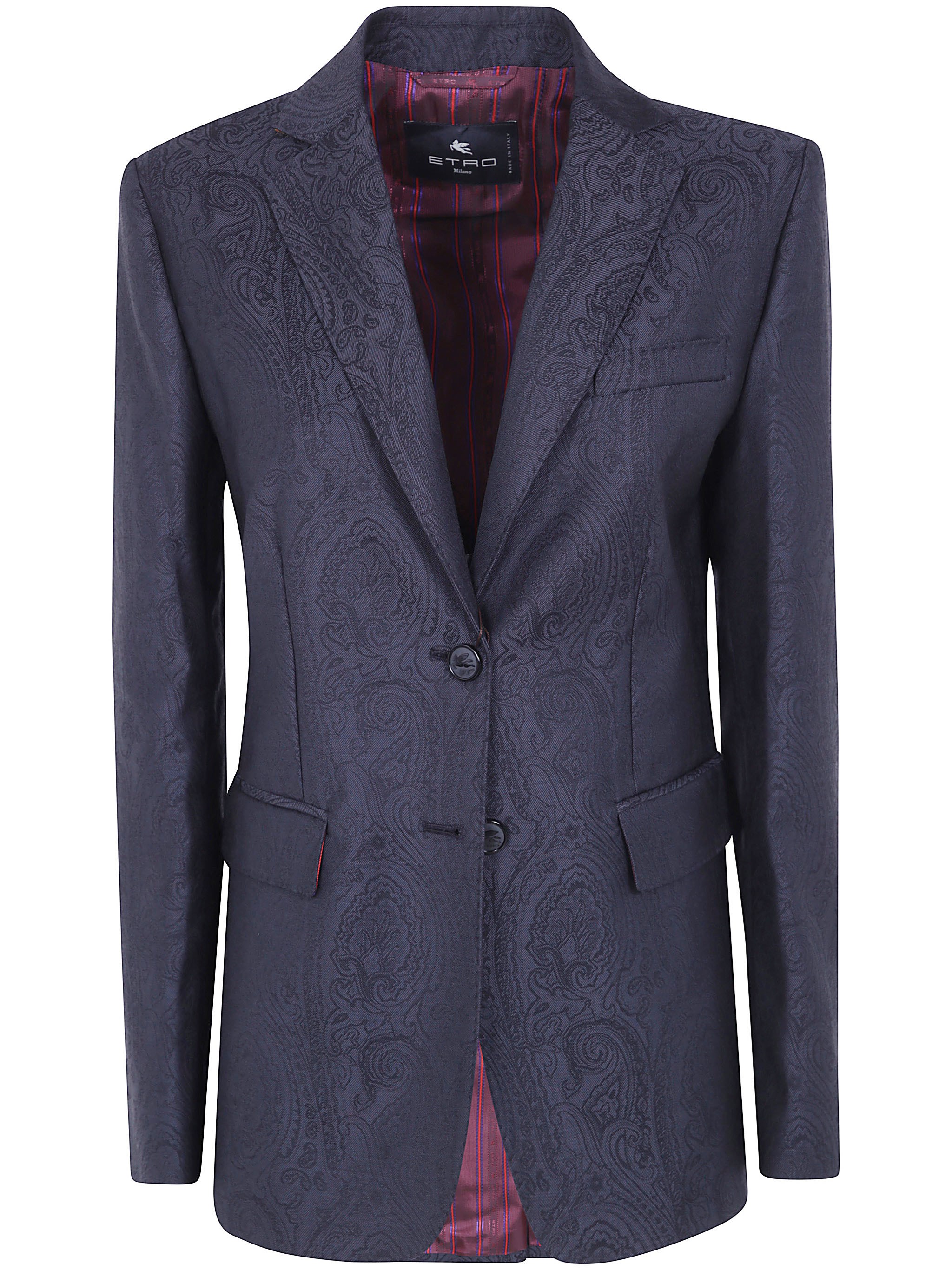 Etro Jacket Classic Blazer In Black