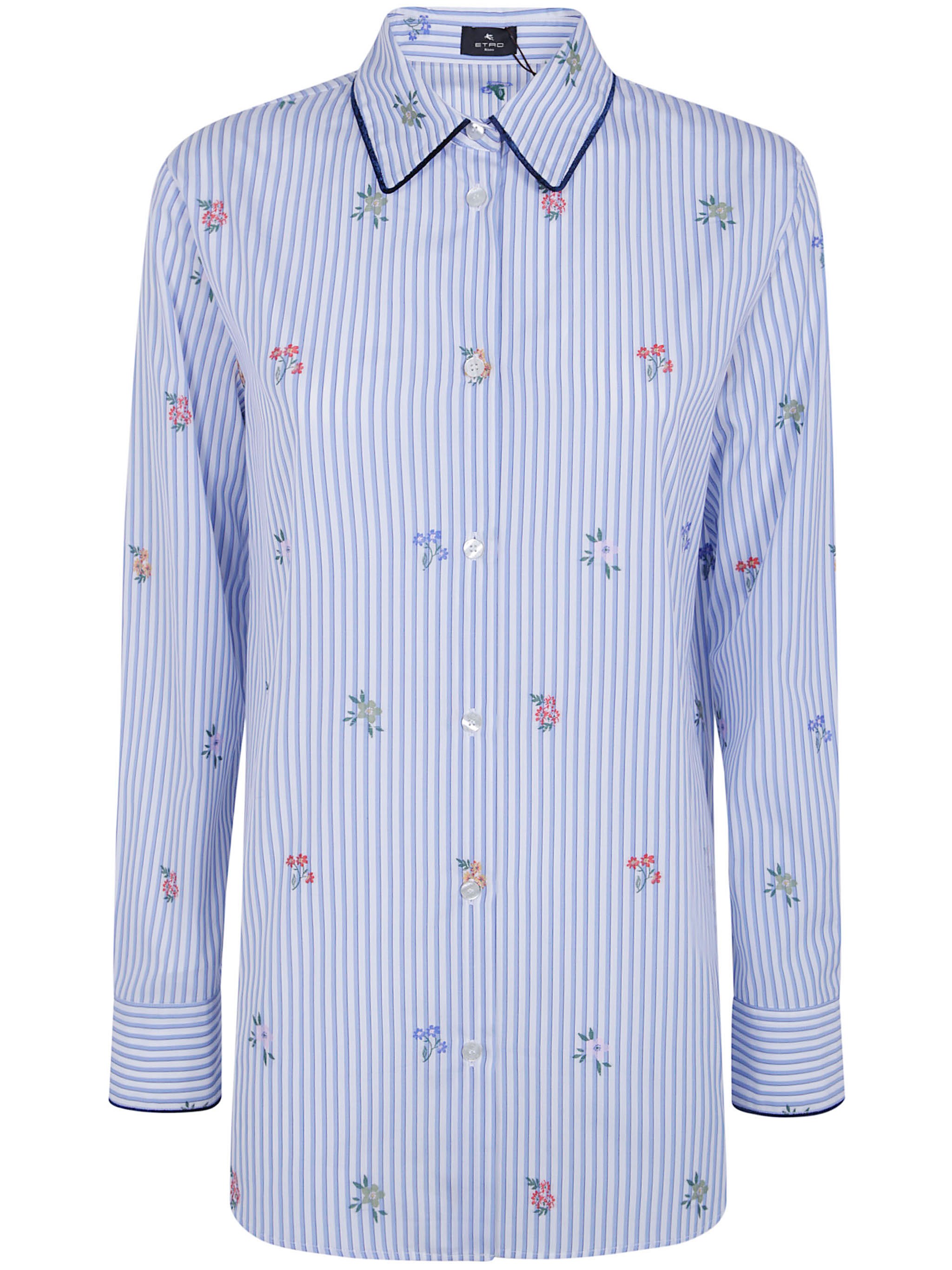 Etro Shirt Classic "wria001399tj51d S9880" In Blue