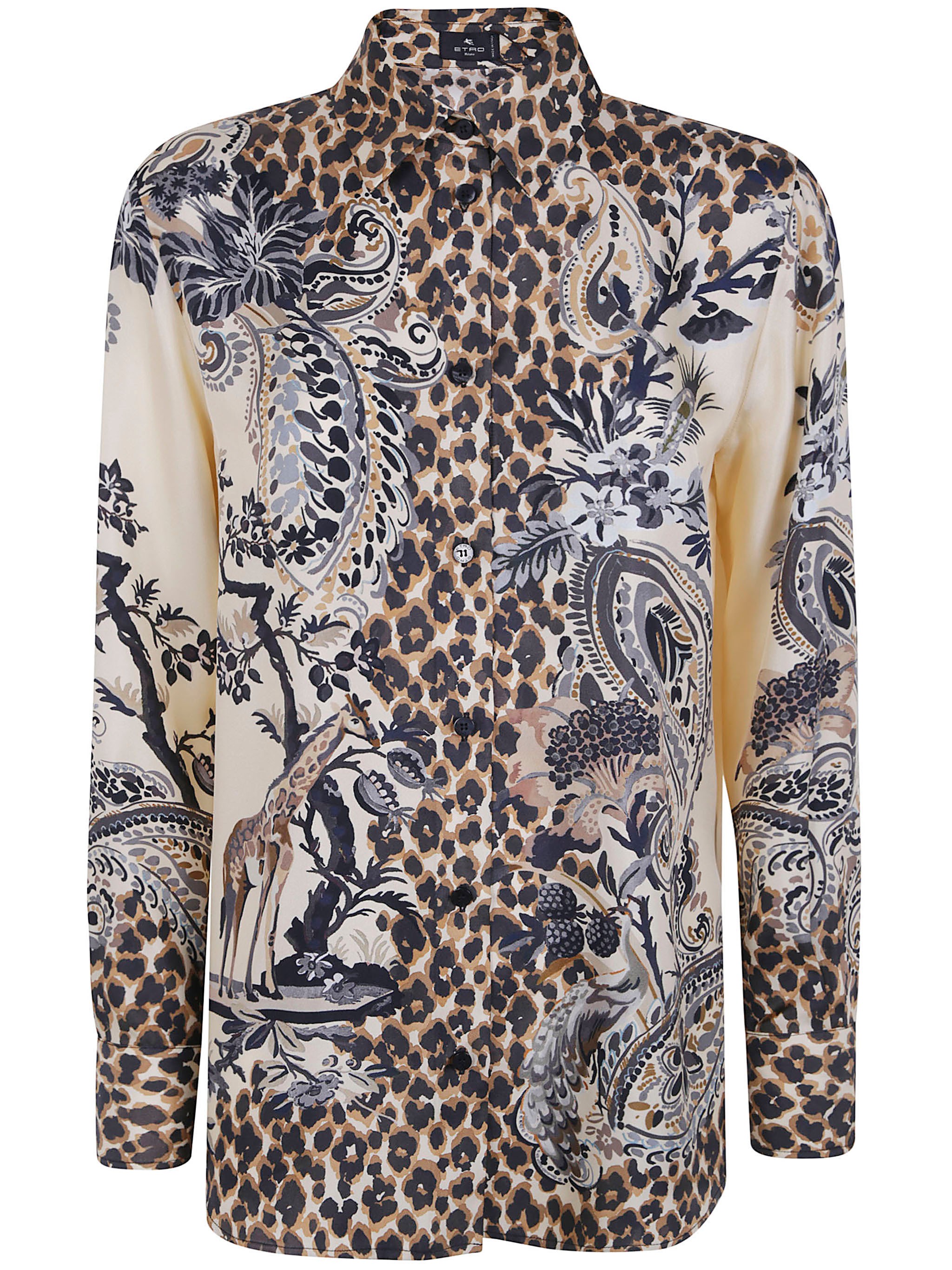 Etro Shirt Silk "fancy Beige"