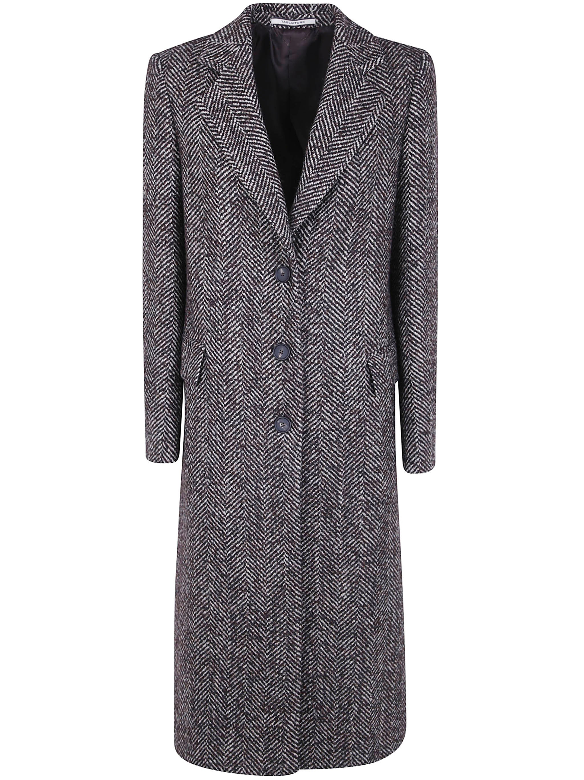 Tagliatore Coat Wool Blend "amanda" In Brown