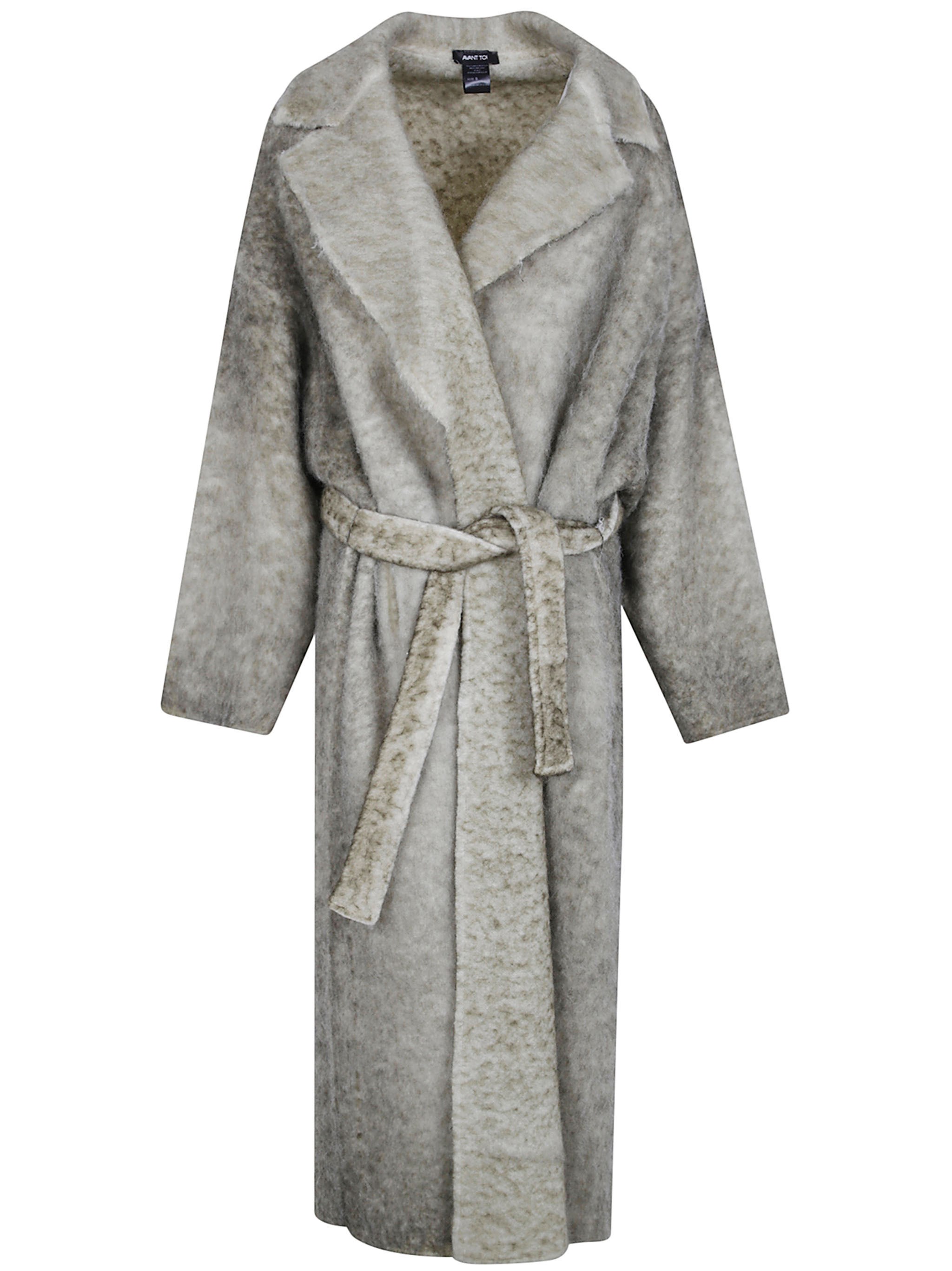 Hand Painted Alpaca Over Coat Coat