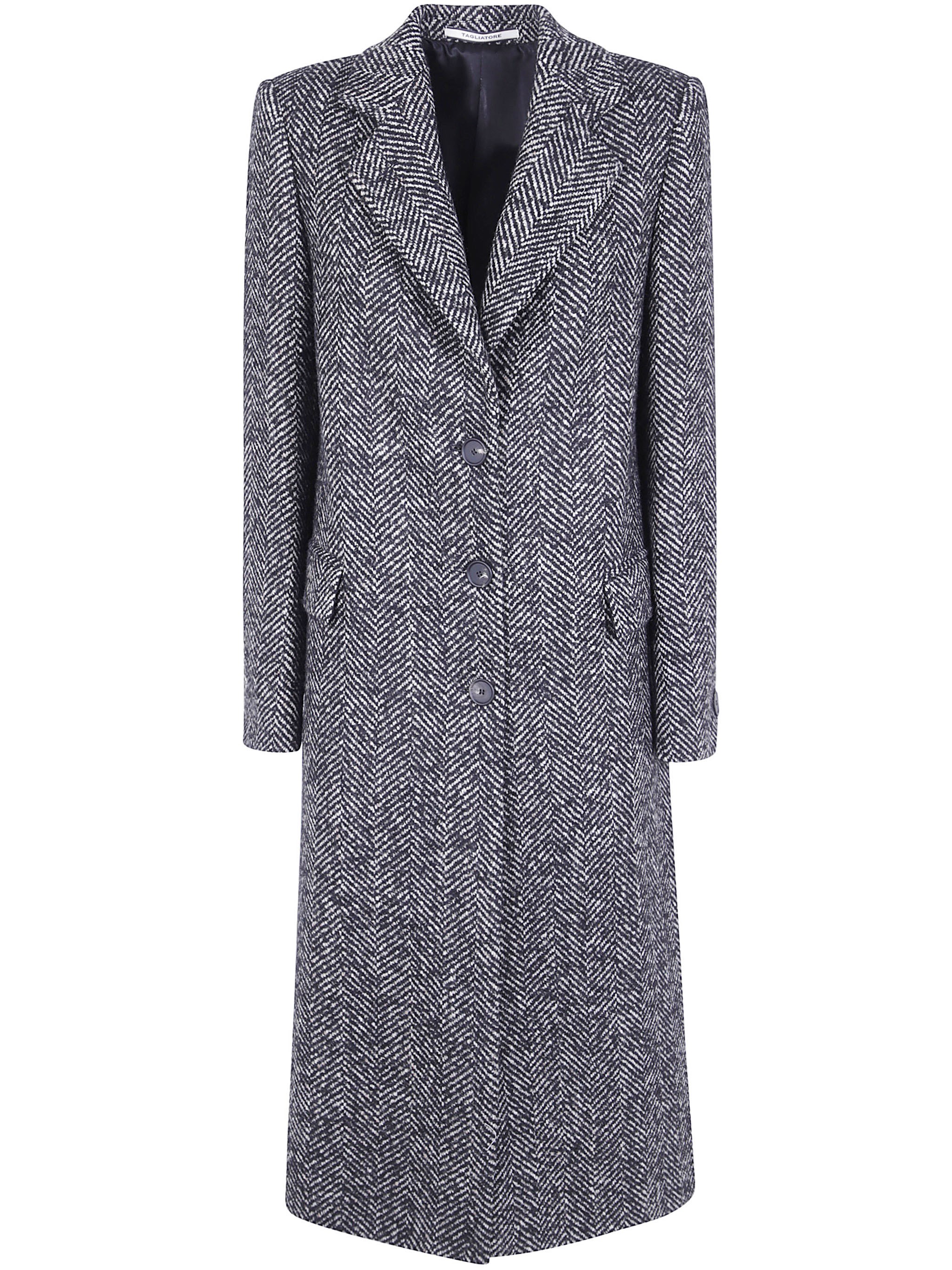 Tagliatore Coat Long Black "amanda"