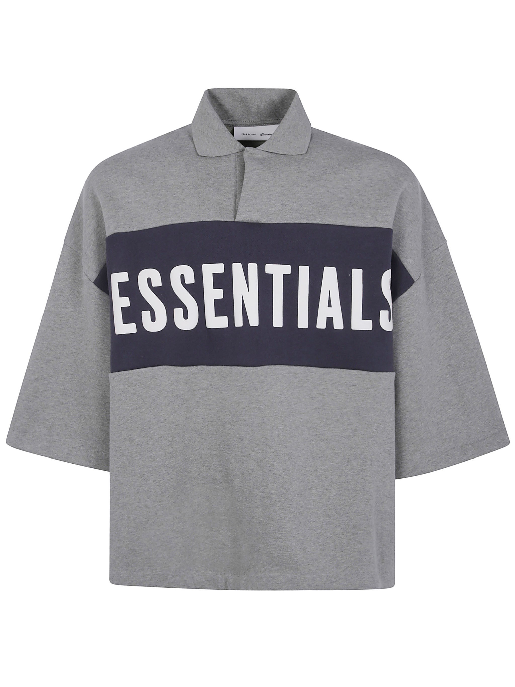 Fear of God FEAR OF GOD ESSENTIALS Sweater Panelled Crop Polo　FEAR OF GOD ESSENTIALS セーター パネル クロップ ポロシャツ