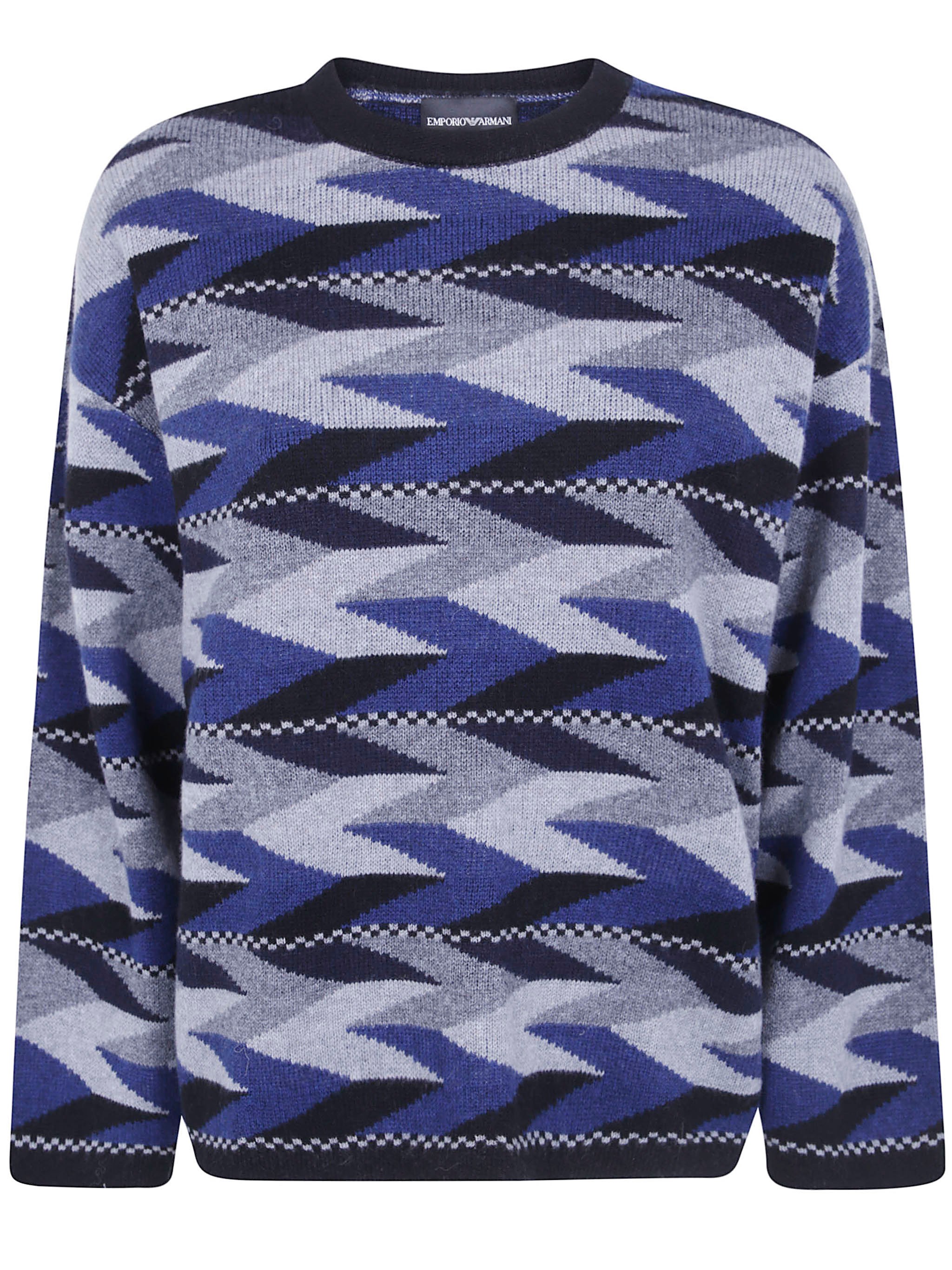 Wool Cashmere "Fancy Blue" Sweater