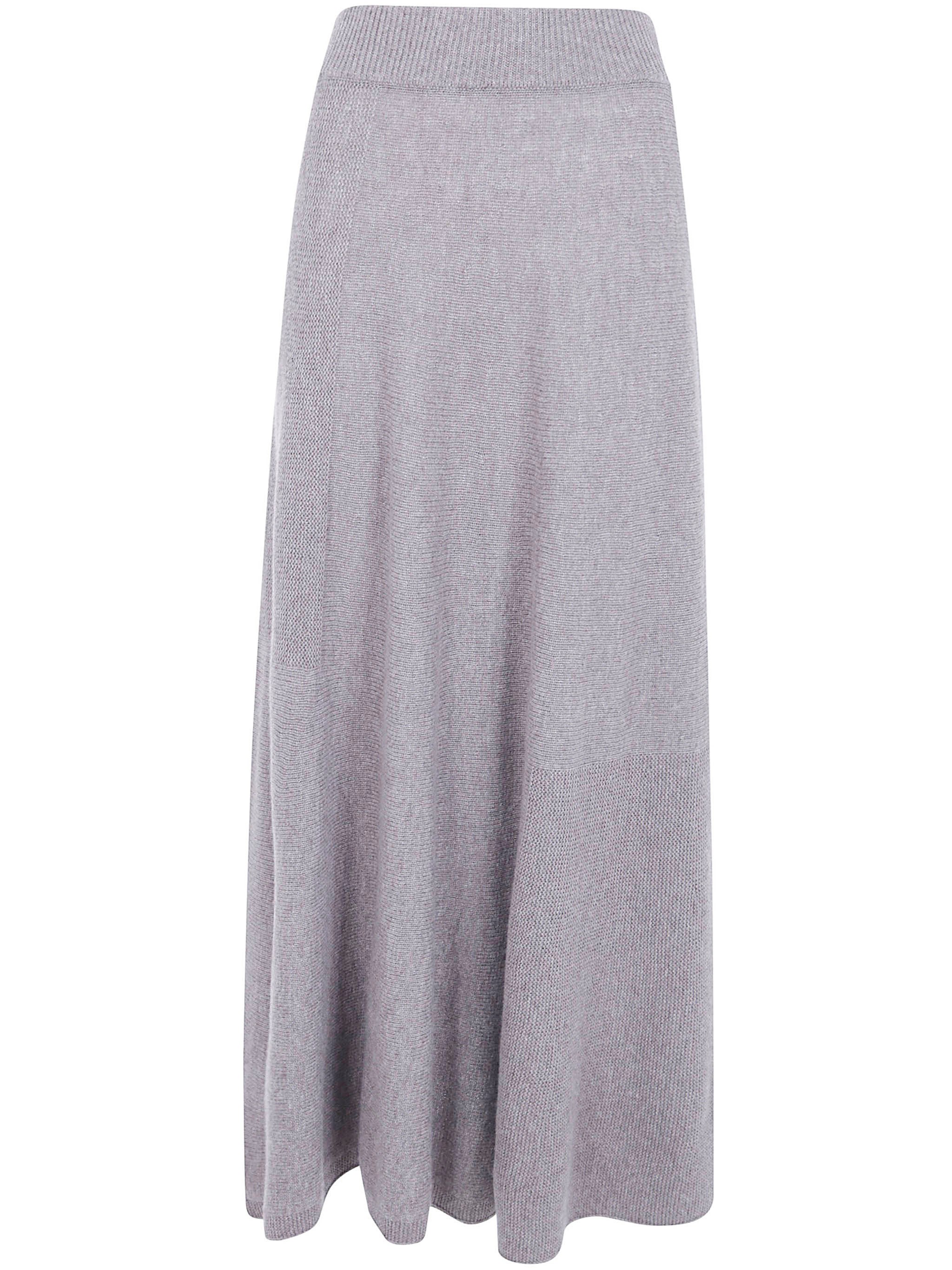 Emporio Armani Skirt Wool Cashmere "earth Gray"