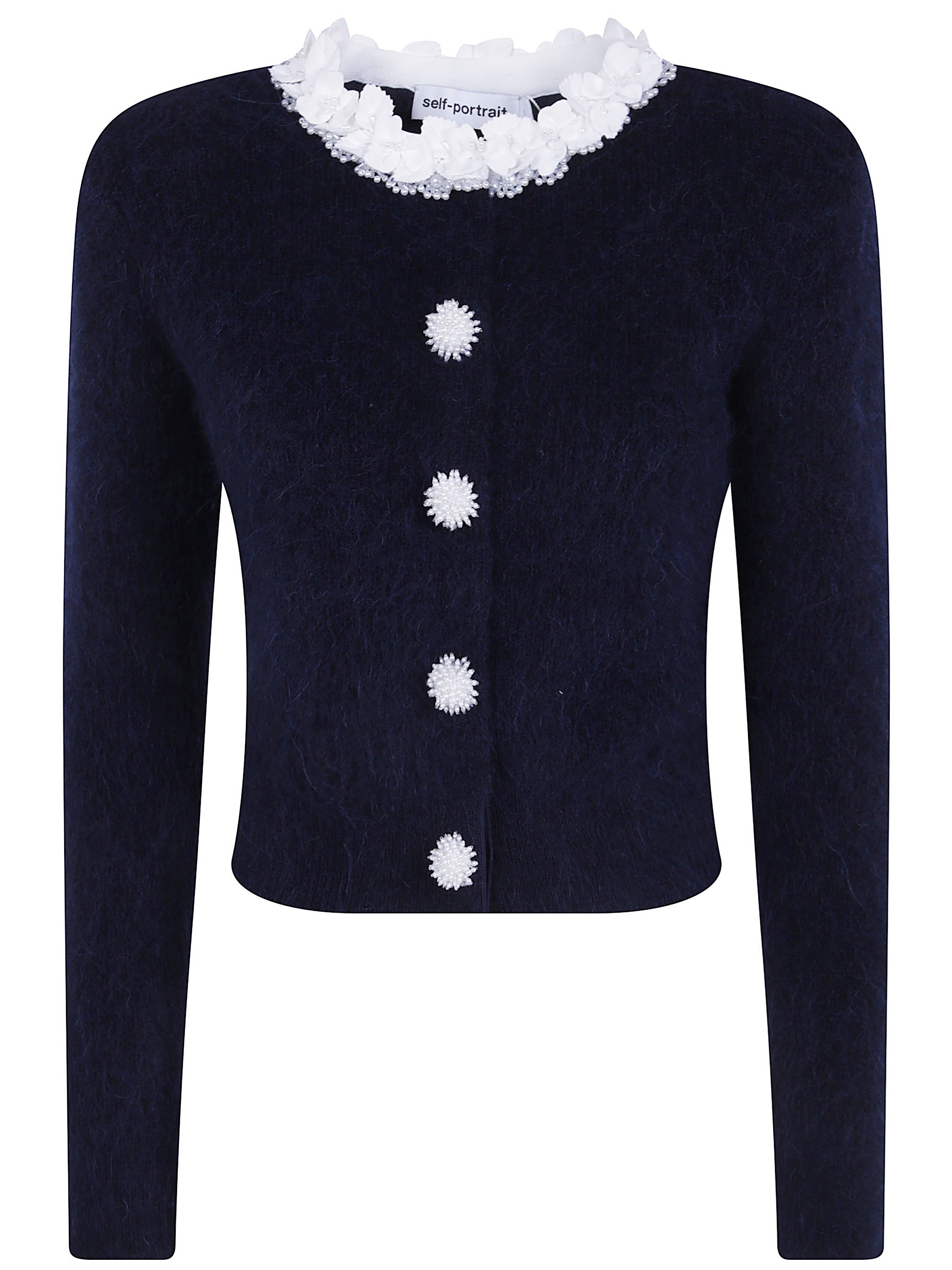 Pearl Trim Knit Jumper Sweater