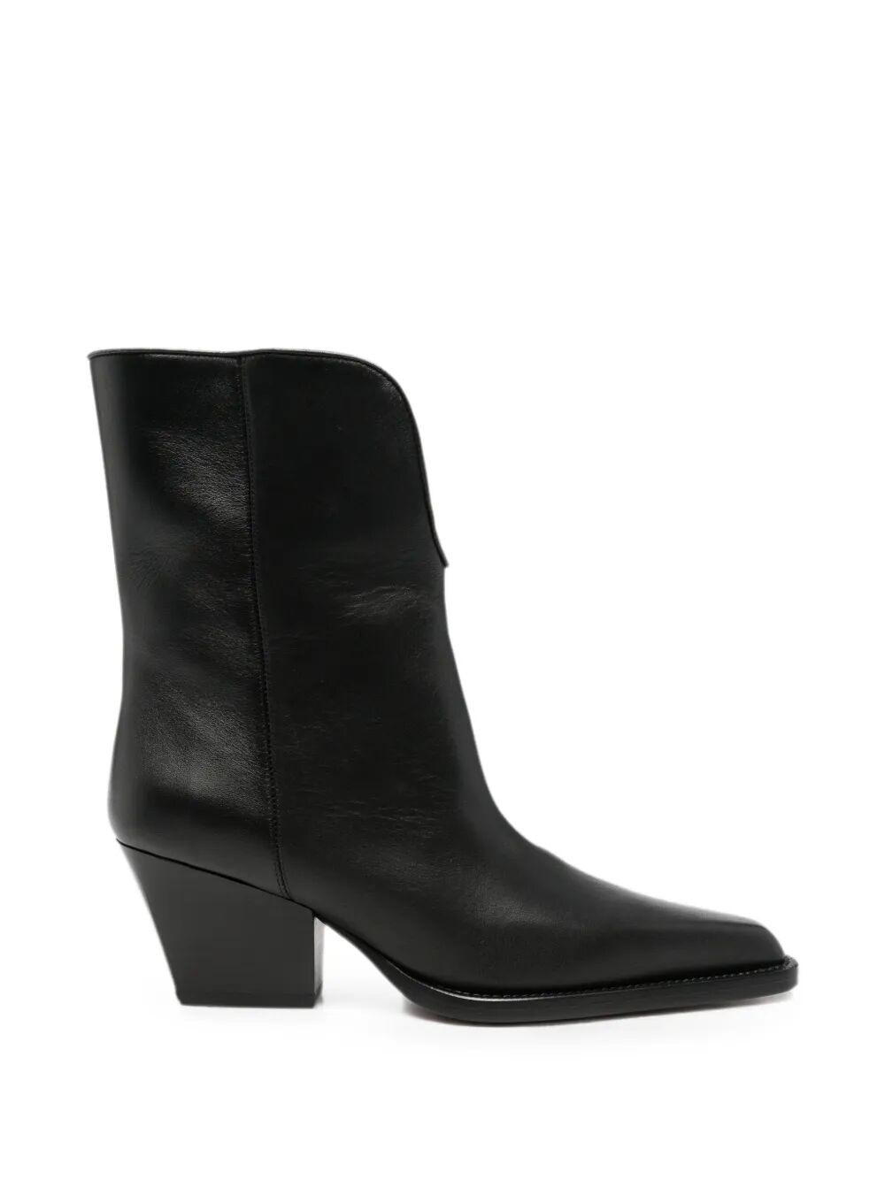 Paris Texas Boots High Heel "jane" Midcalf In Black