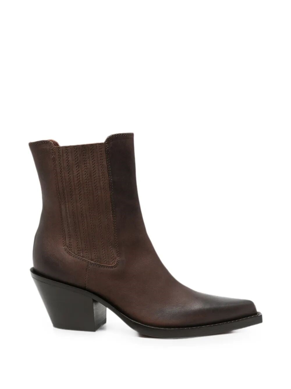 Paris Texas Boots Leather Brown "dallas" Ankle Boot T. 060