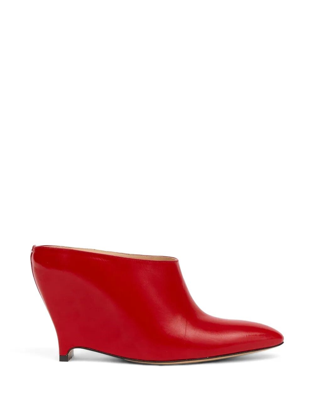 Maison Margiela Boots Heel-less Mules "h80" In Red