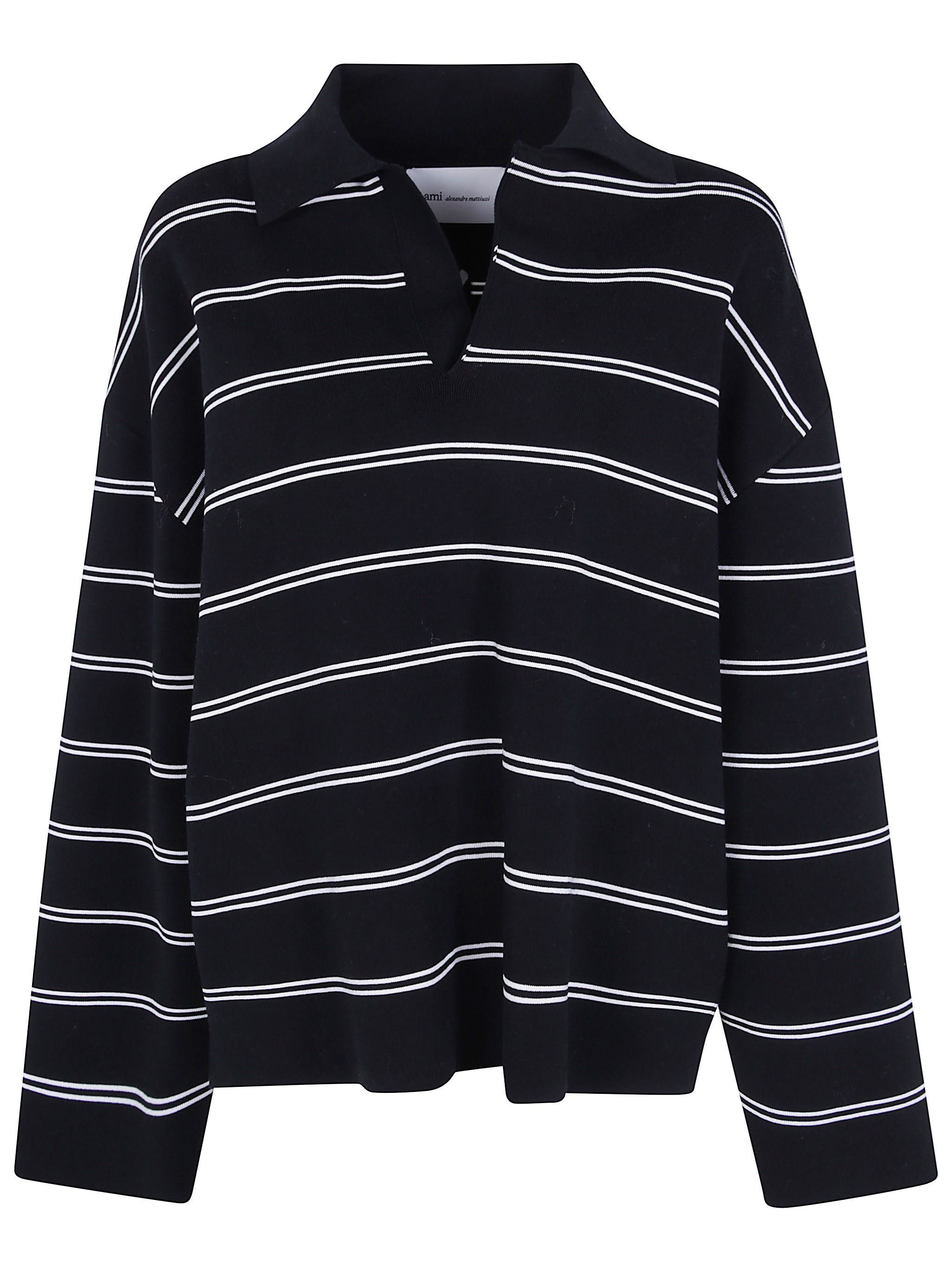 AMI ALEXANDRE MATTIUSSI Polo Long Sleeves “Striped”