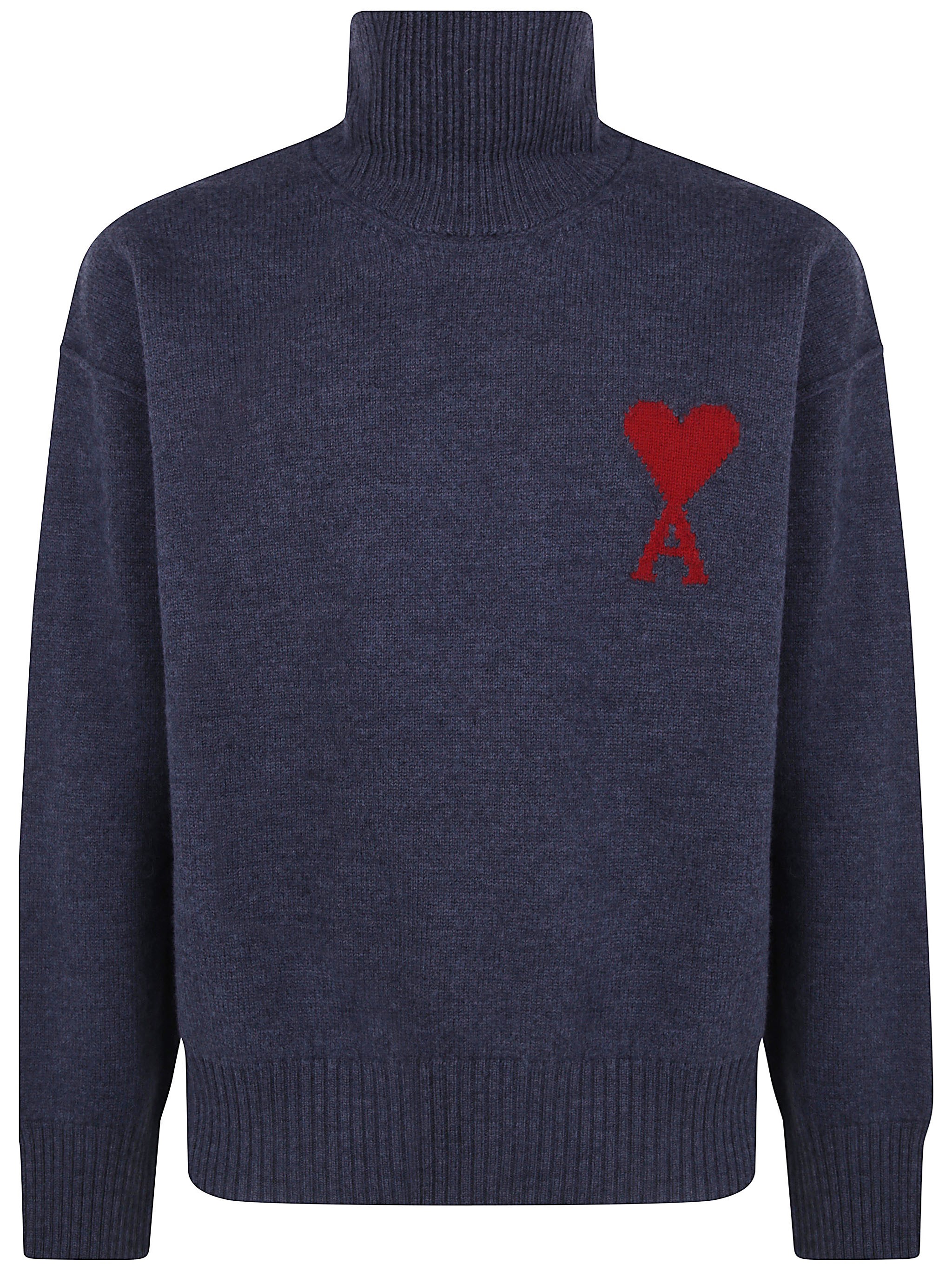 Funnel Neck "Quota Ami De Coeur" Sweater