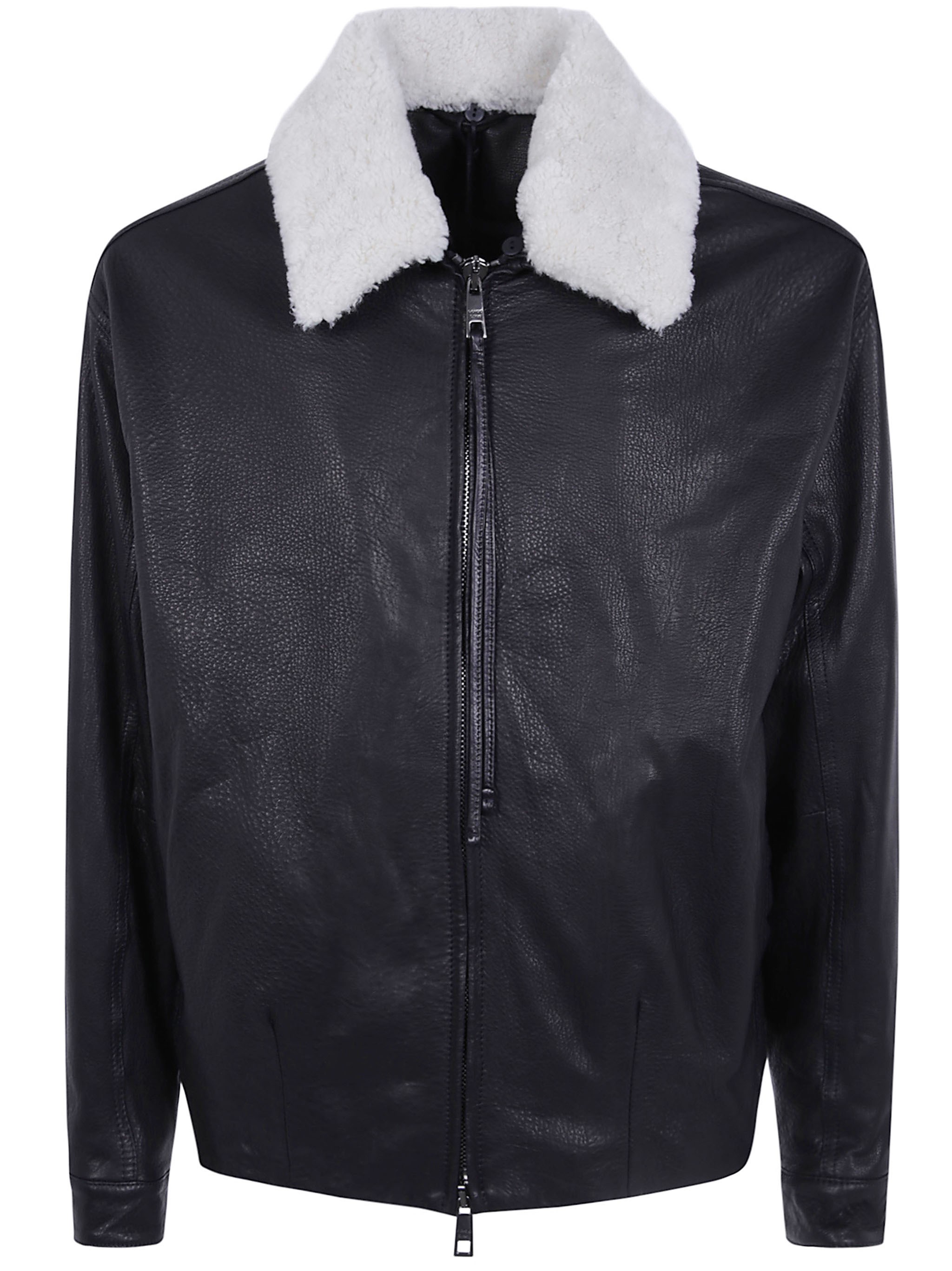 GIORGIO BRATO Jacket Leather “Gu27f.28005.Mgap Black”
