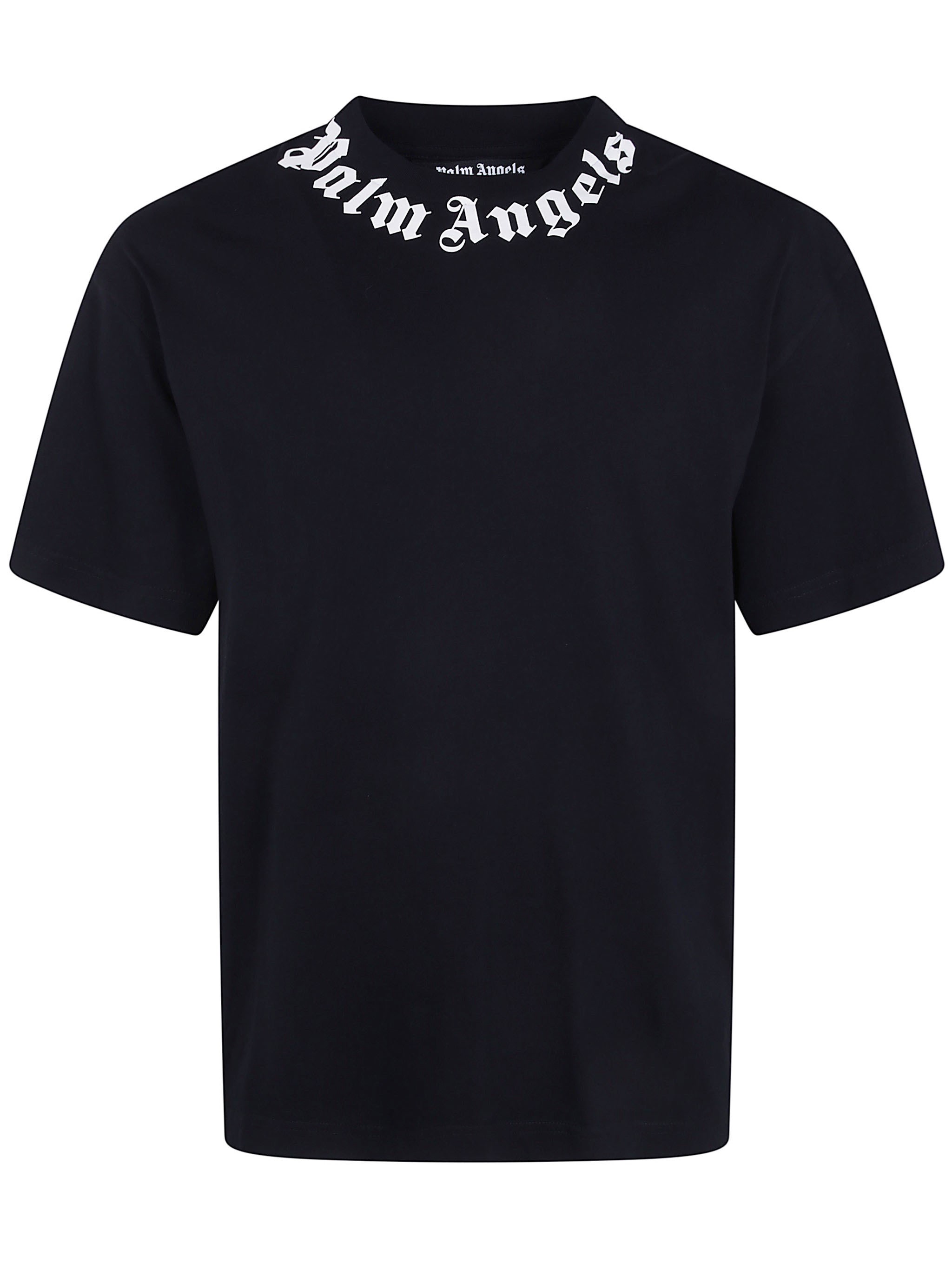 Palm Angels PALM ANGELS T-Shirt Regular Fit "Neck Logo"　PALM ANGELS Tシャツ レギュラーフィット "ネックロゴ"