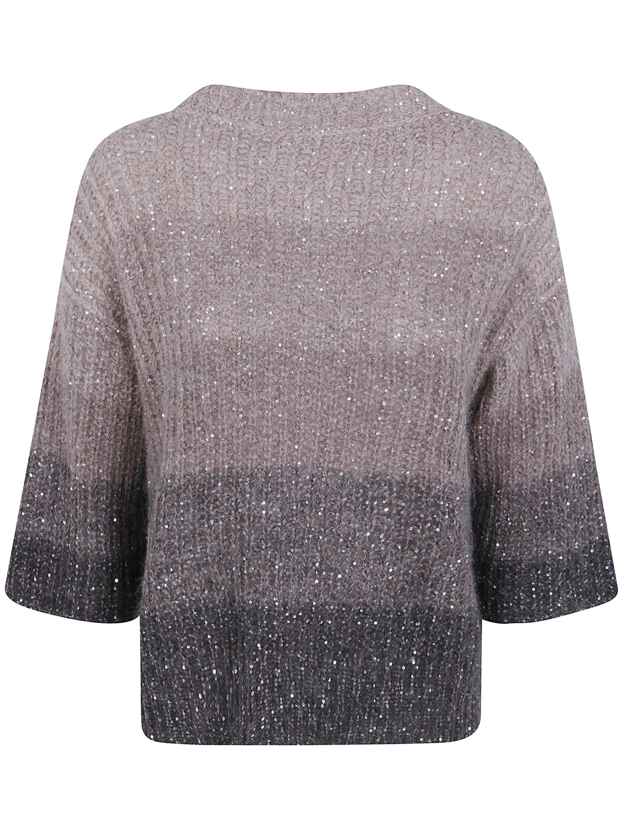 D. EXTERIOR Sweater Short Sleeves “Crystals Degrade”