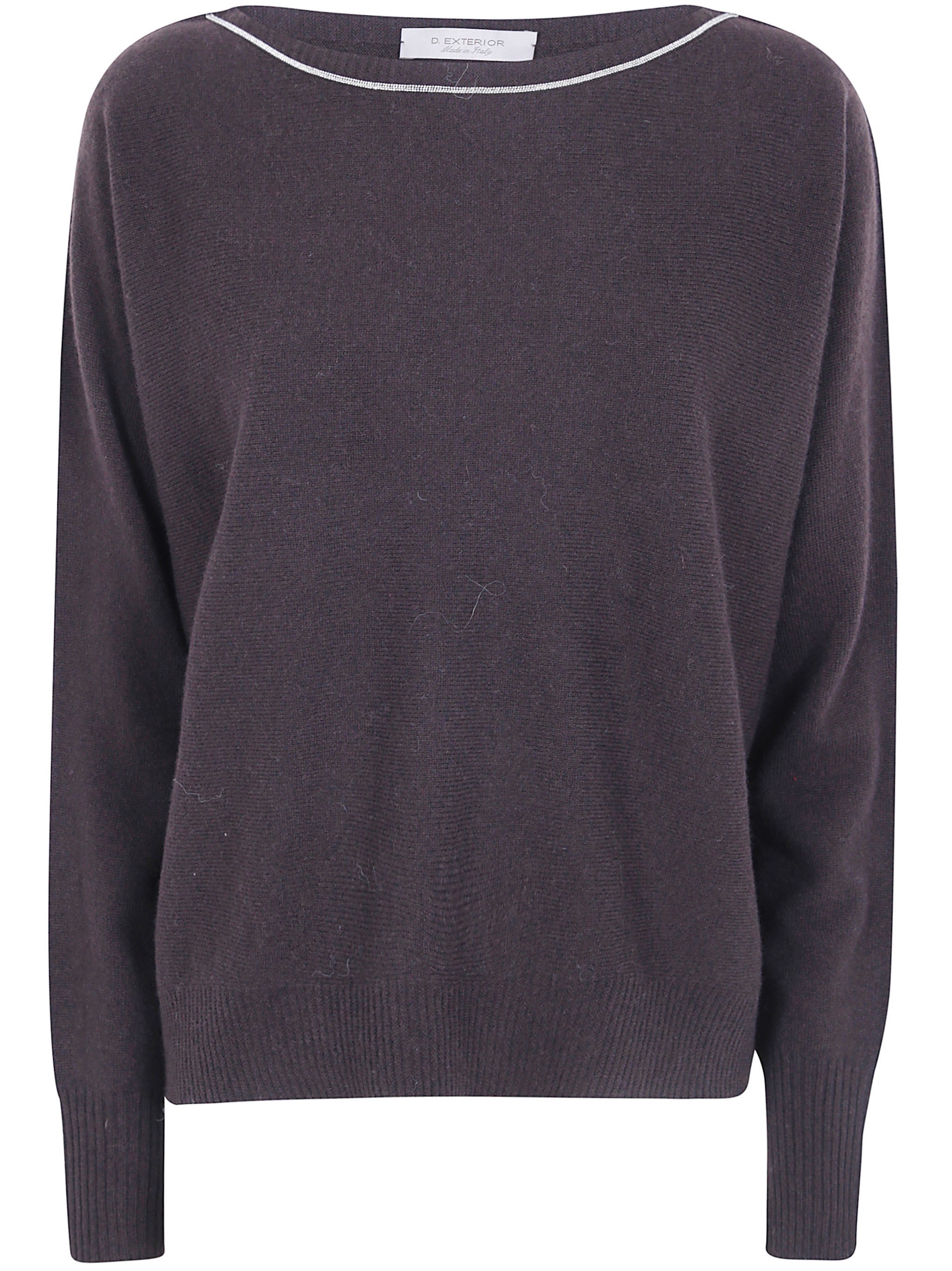 D. EXTERIOR Sweater Round Neck "63115 13Caf Coffee"