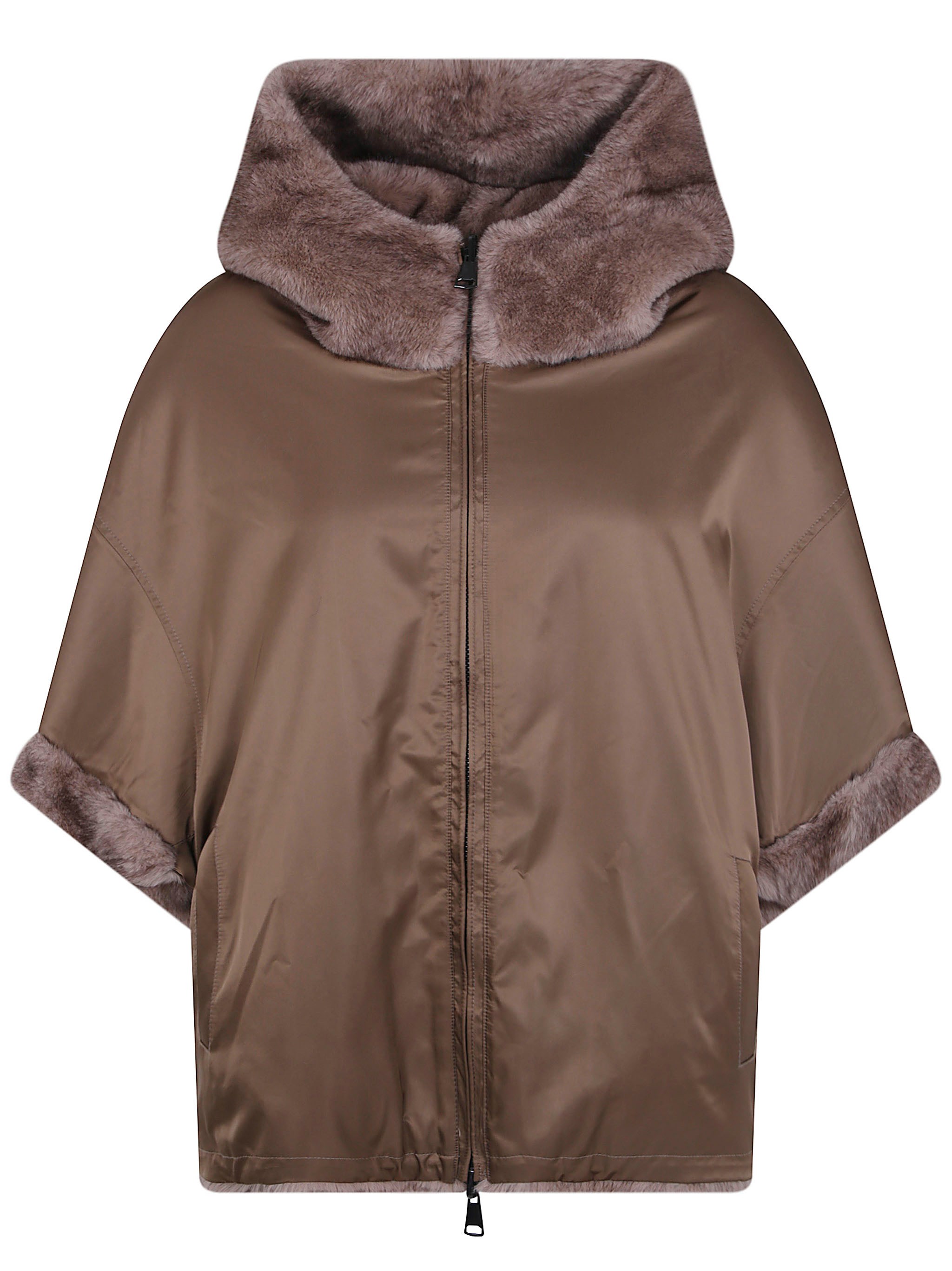 BETTA CORRADI Coat Zipped Hooded "Dudu"