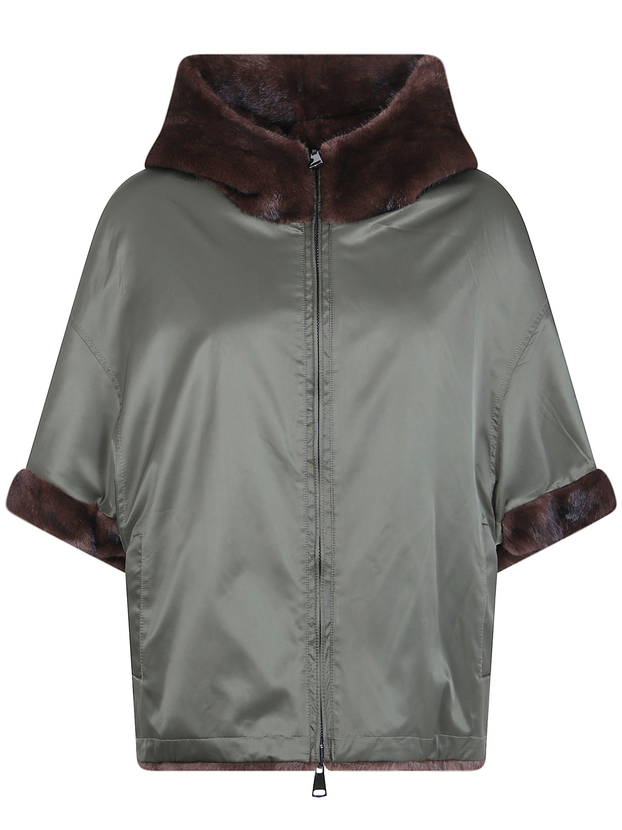 Hooded Zipped "Dudu" Coat
