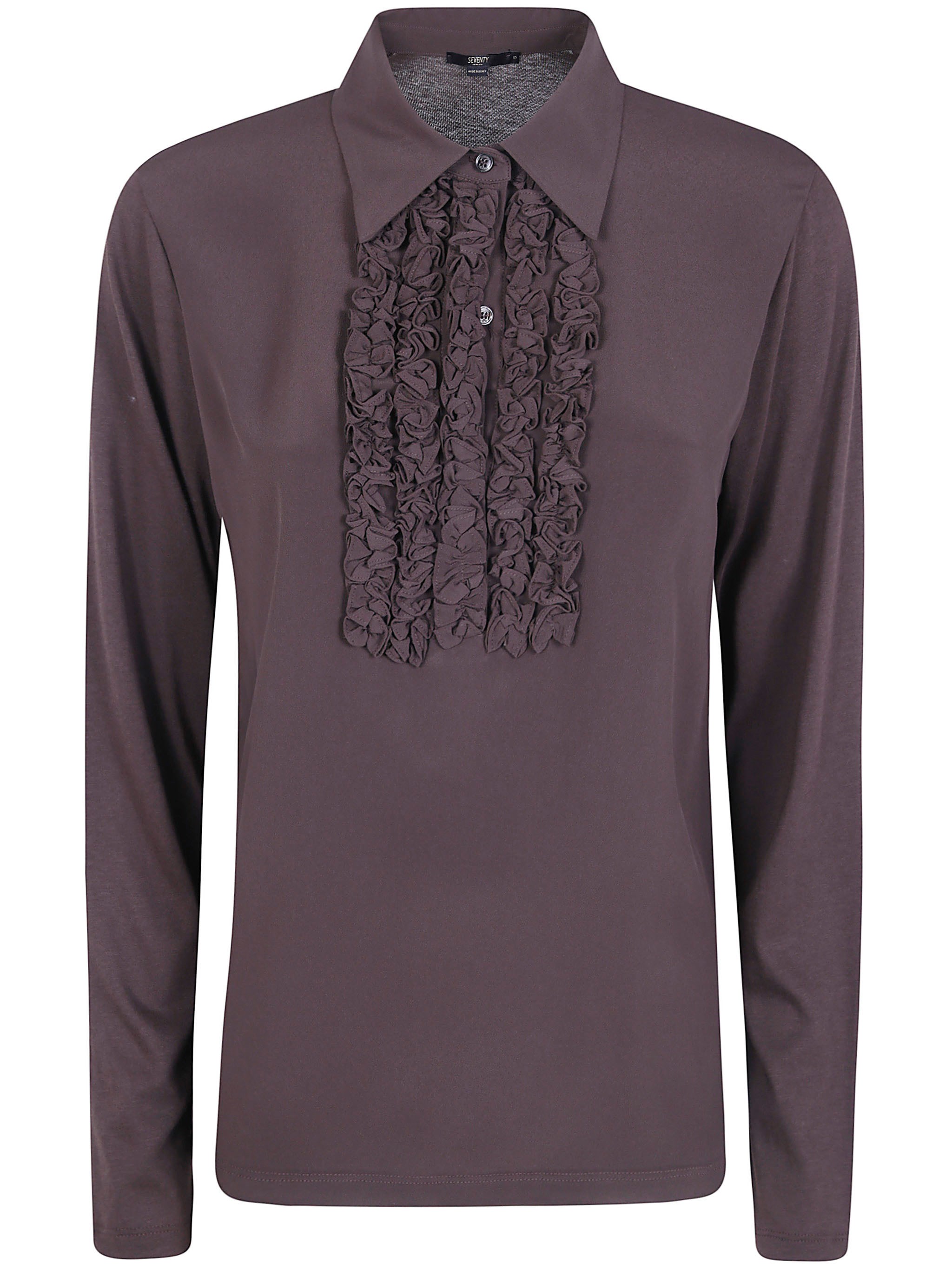 Polo Neck "Jersey Crepe" Sweater