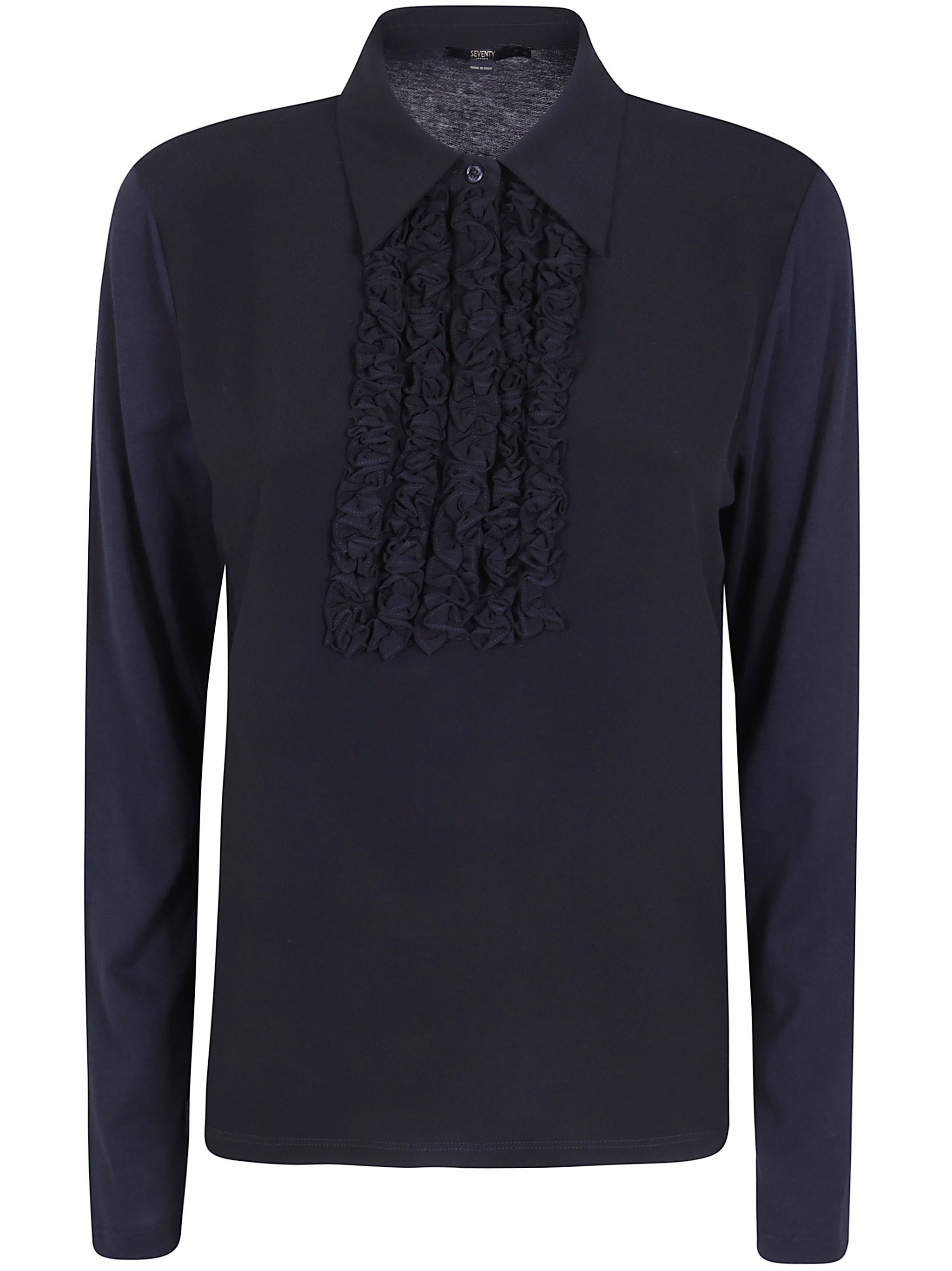 Ruffle Neck "Mj2148.890180 999 Black" Sweater
