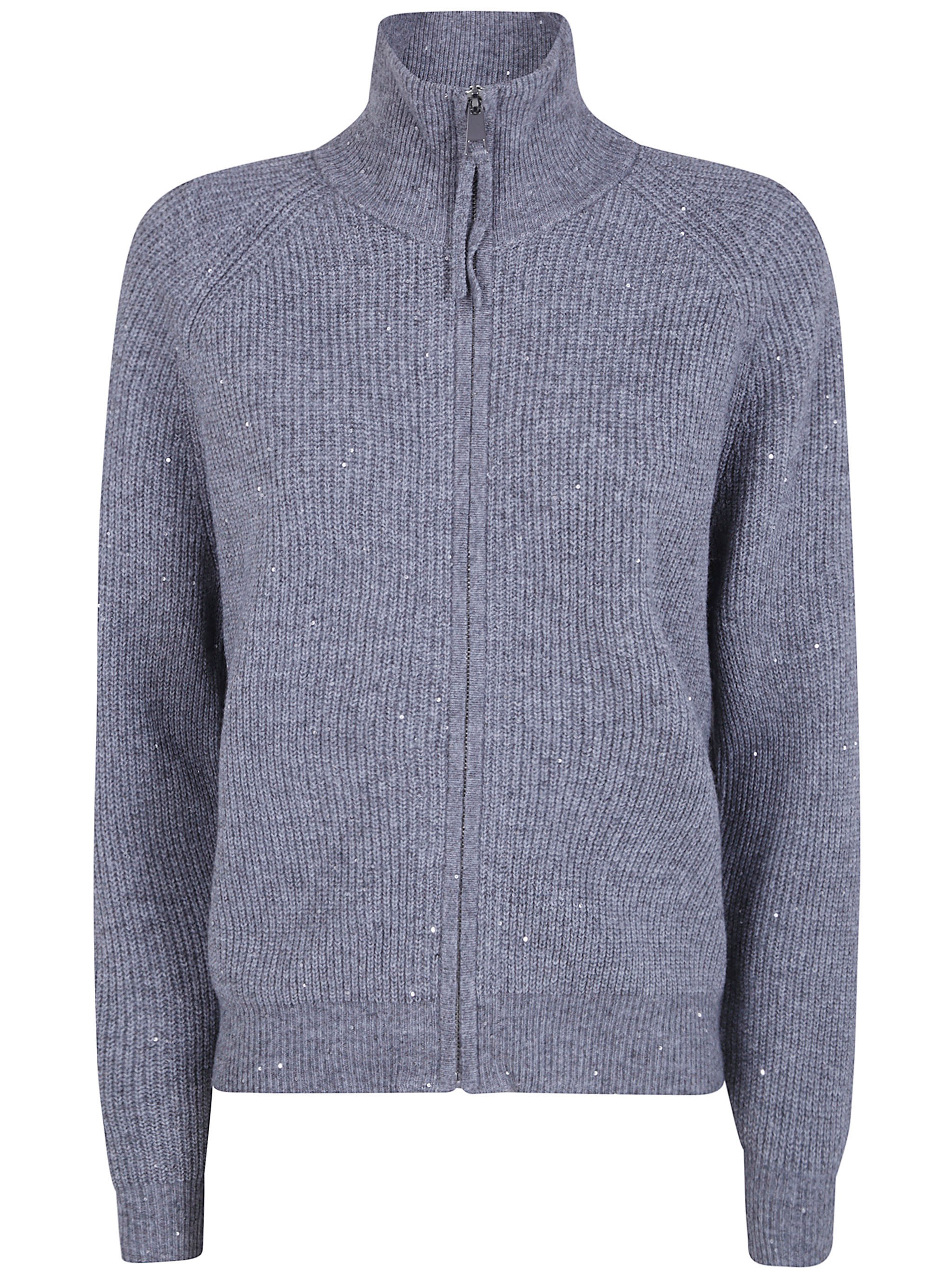 SEVENTY Sweater Long Sleeves Mock Neck “940 Light Grey”