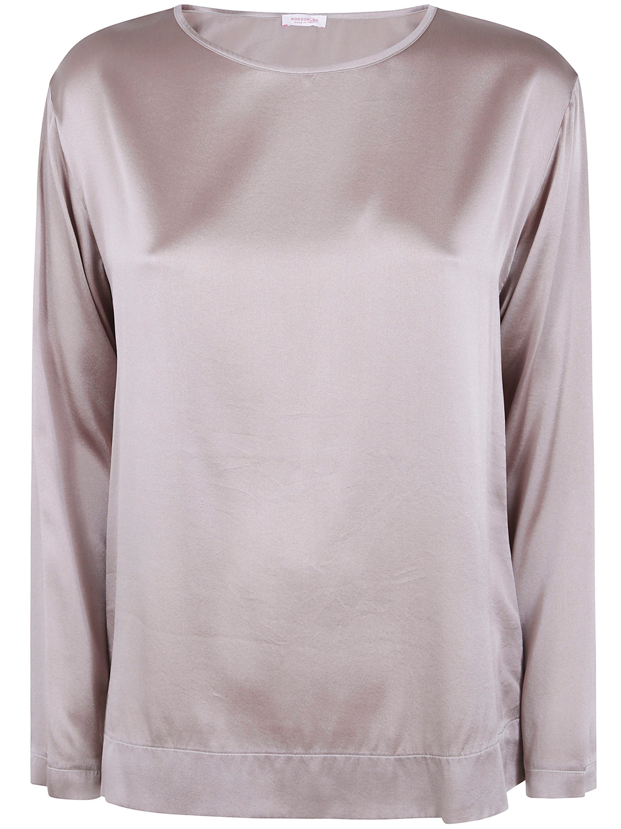 ROSSO PURO Sweater Long Sleeved “Silk Blouse”