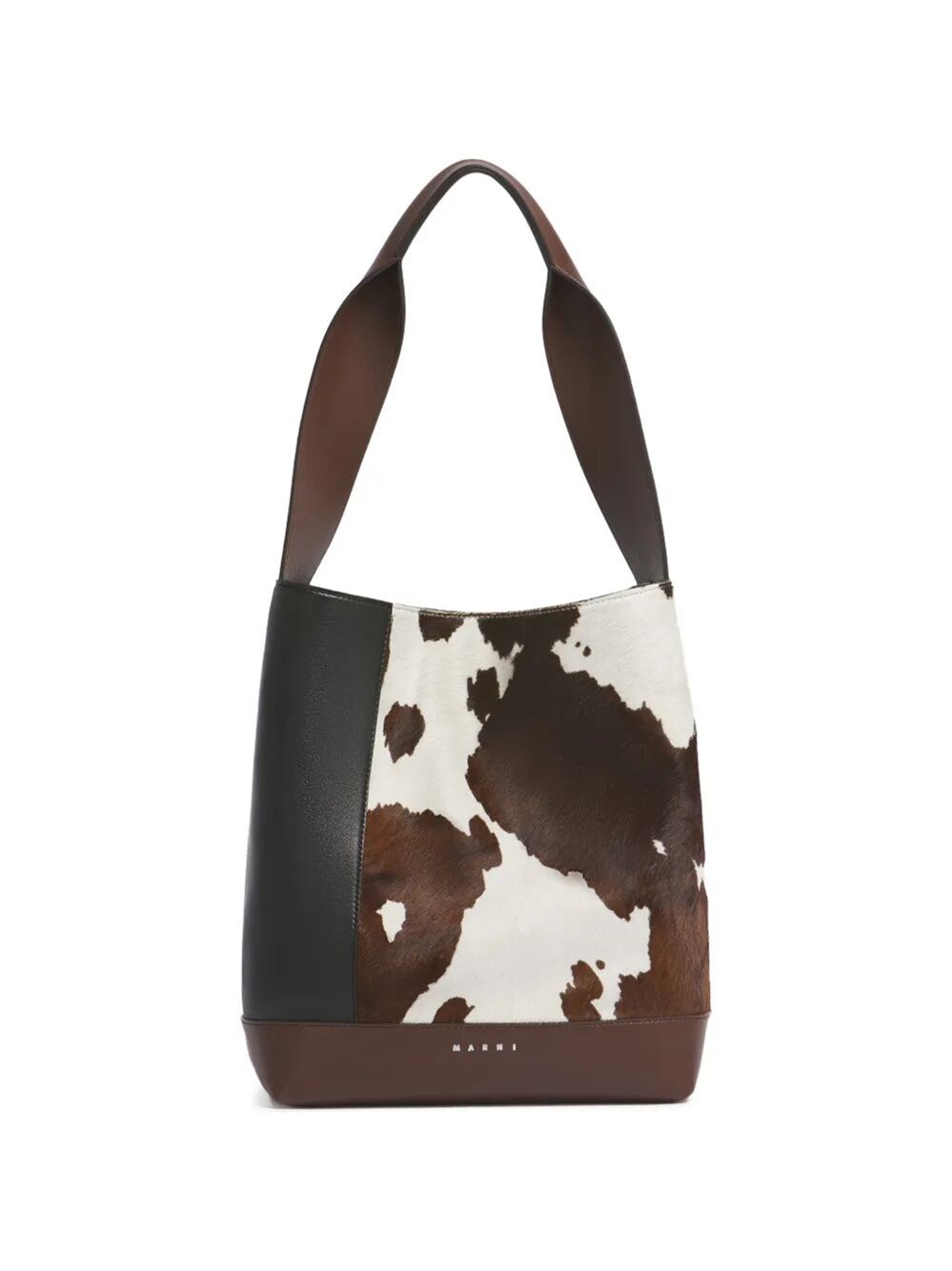 Handbag Leather Black "Pod" Tote New Handle Mucca