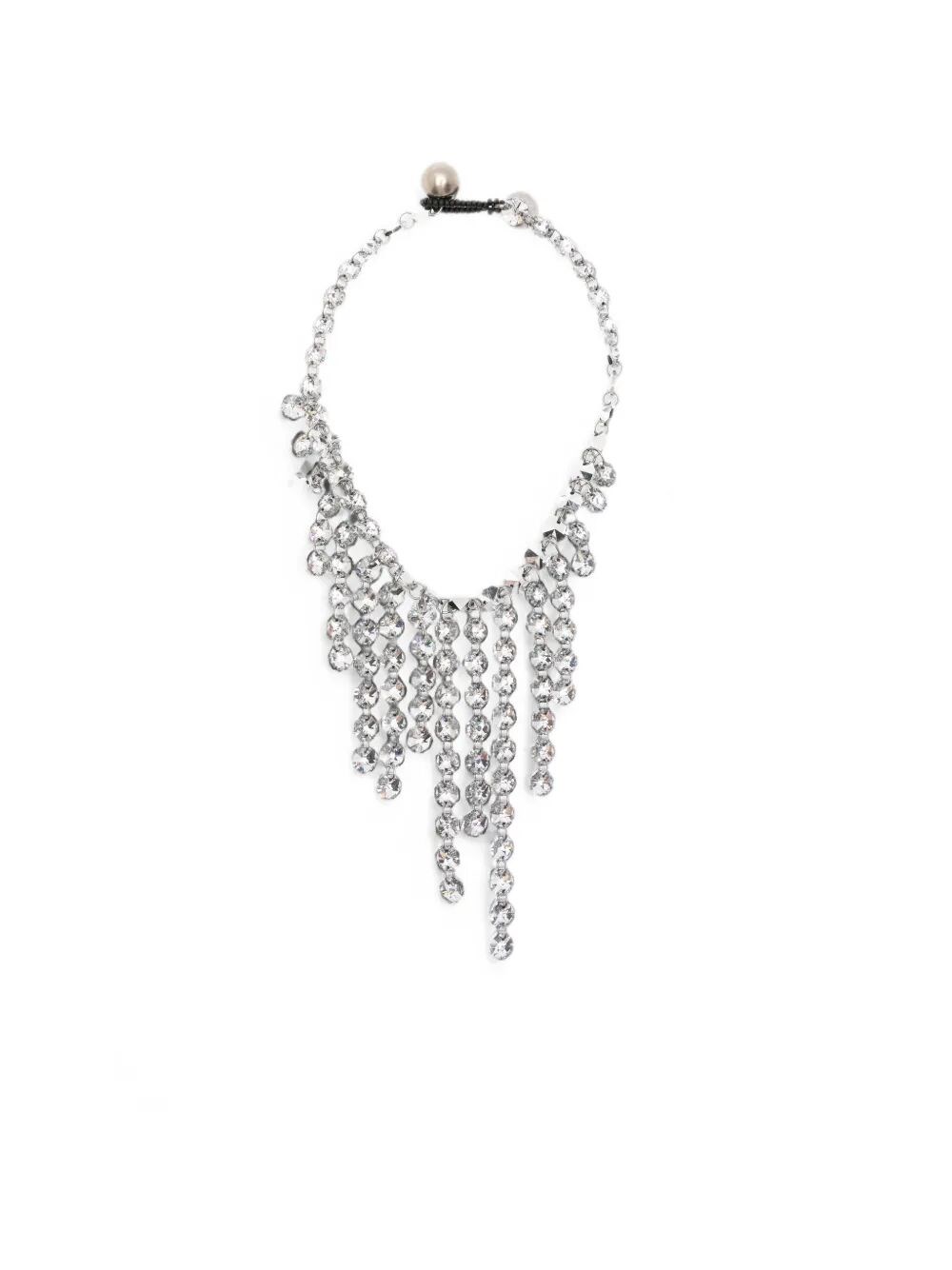 MARIA CALDERARA Necklace Diamond Long "Diamond Crystal Long Necklace"