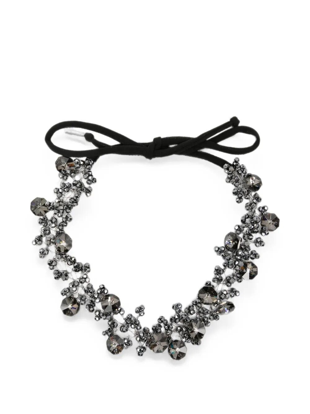 Maria Black MARIA CALDERARA Necklace Crystal Long "Graphite"