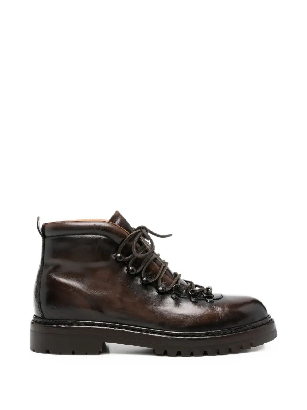 OFFICINE CREATIVE Lace-Up Boot Leather Brown “Artik Flexi” Aero Canyon