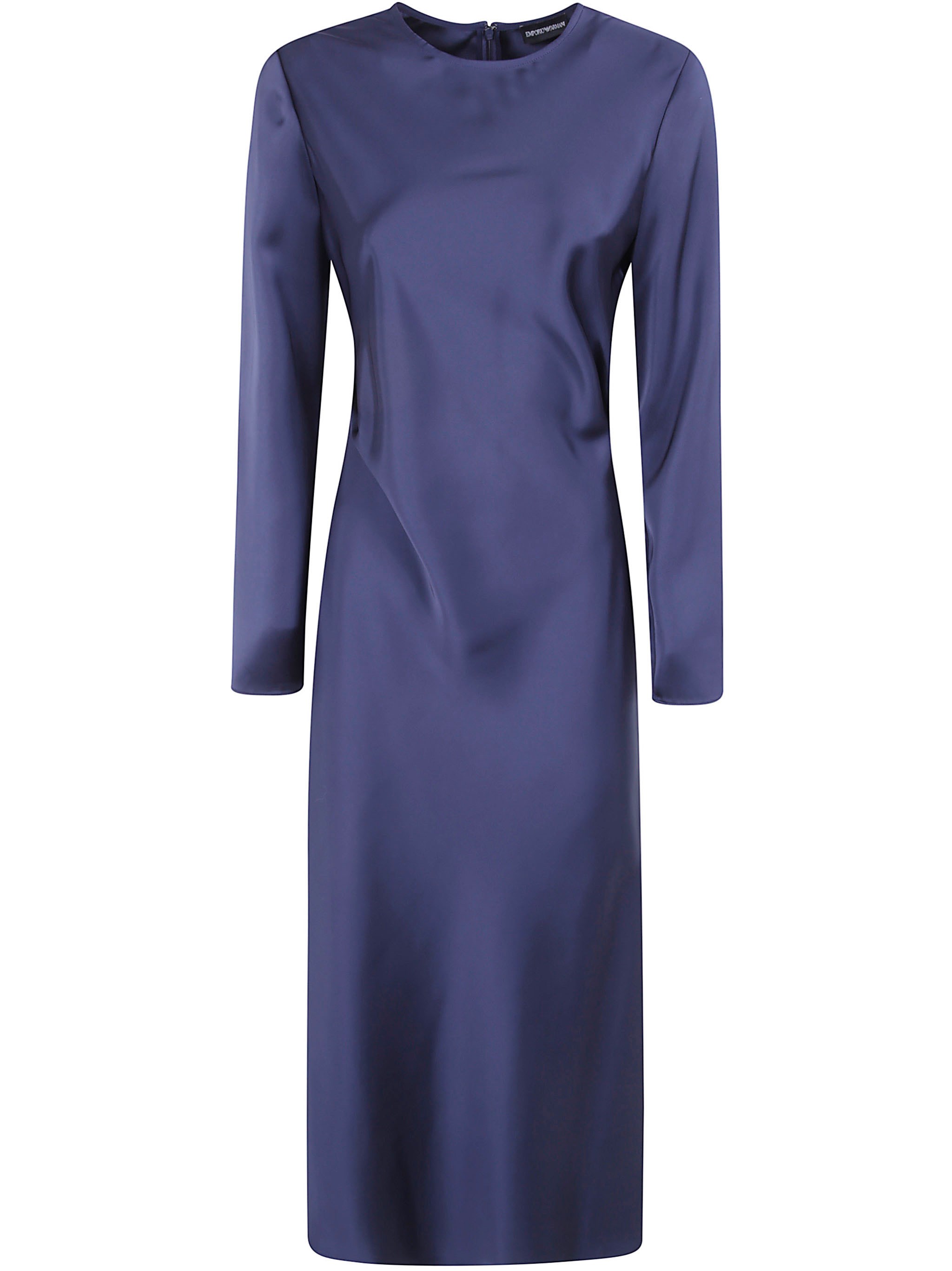 EMPORIO ARMANI Dress Long Sleeve "Storm Blue"