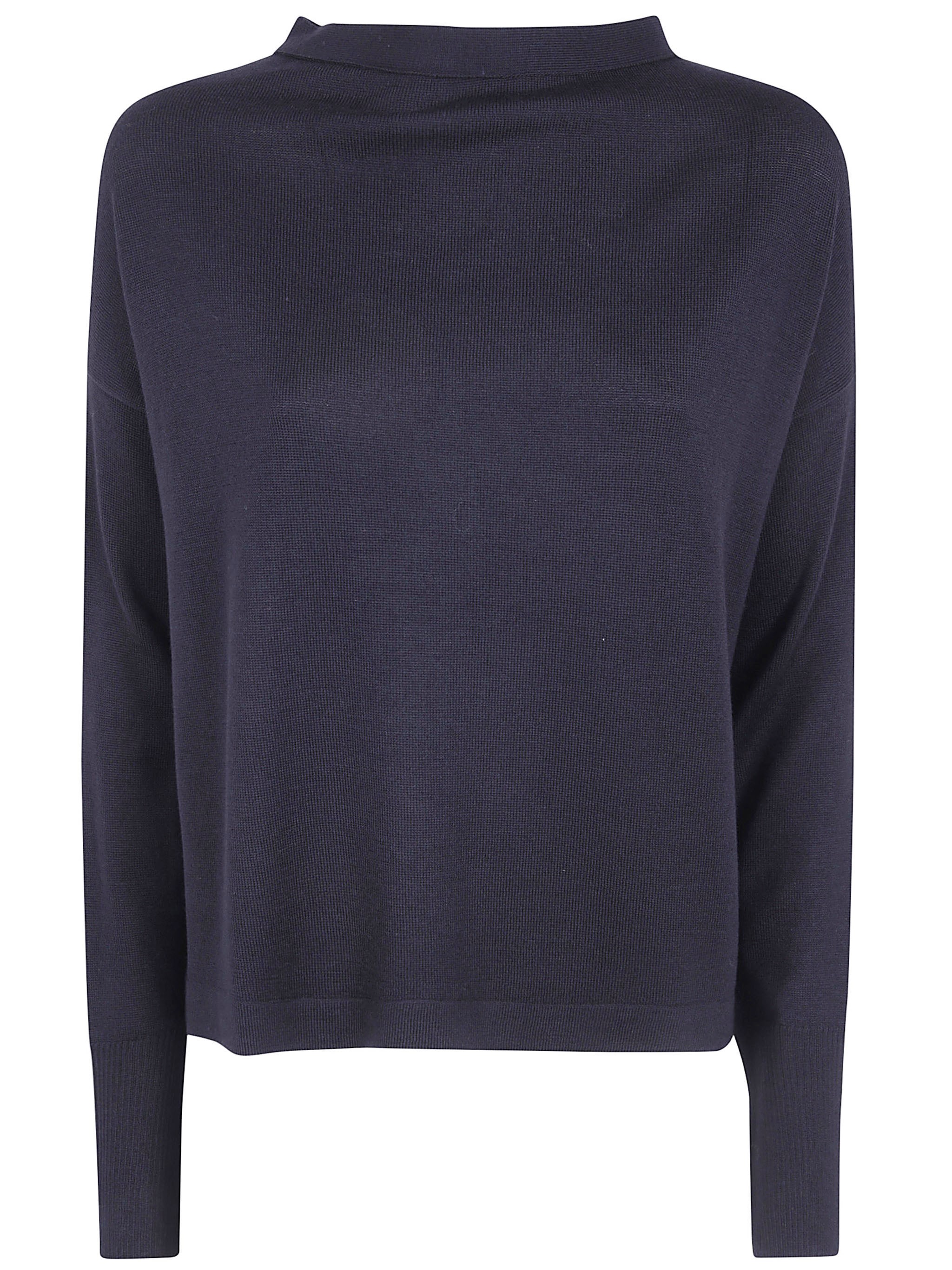Boat Neck "Tape Back Merino" Sweater