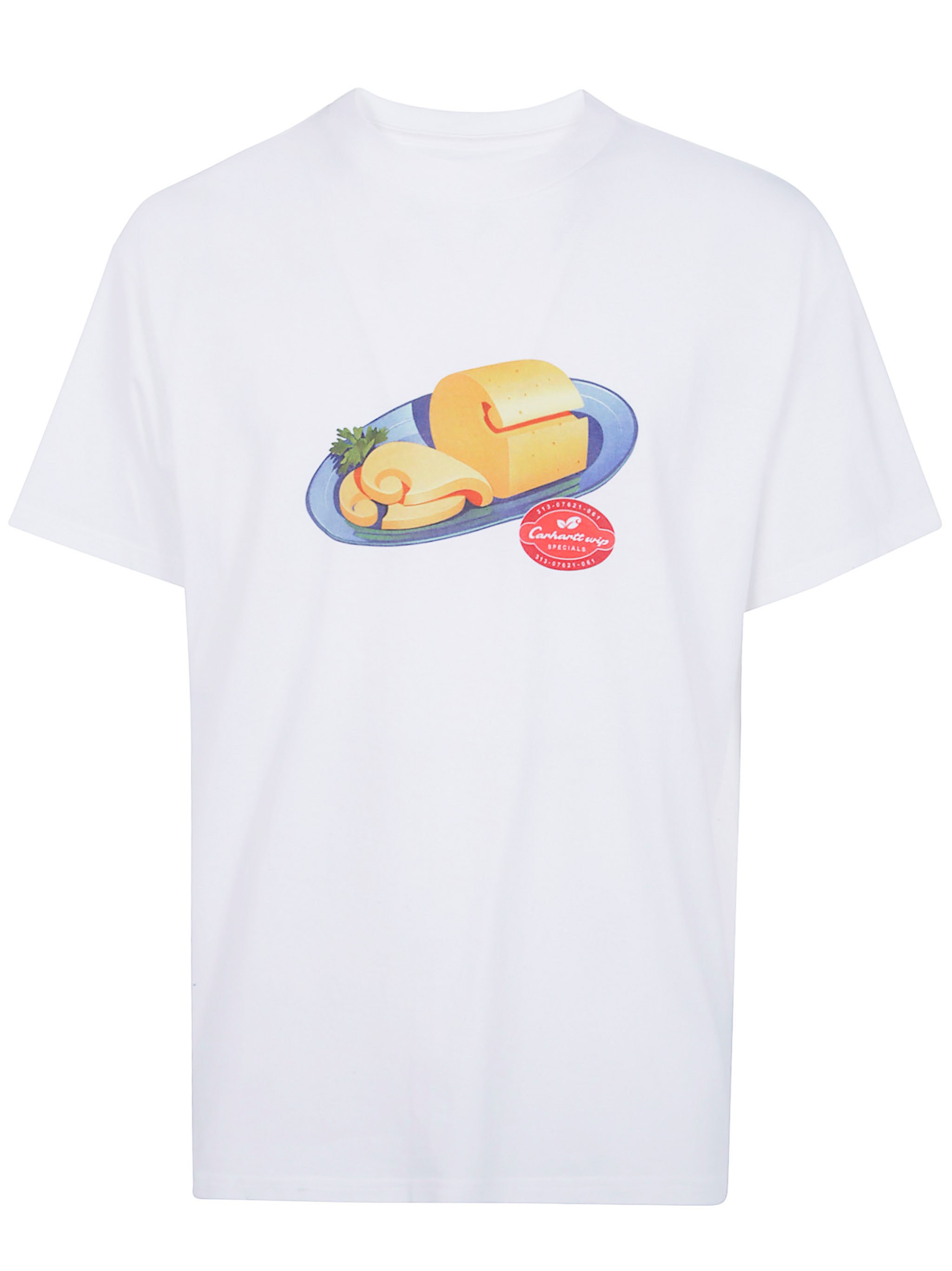 CARHARTT WIP T-Shirt Organic Cotton "Fromage"