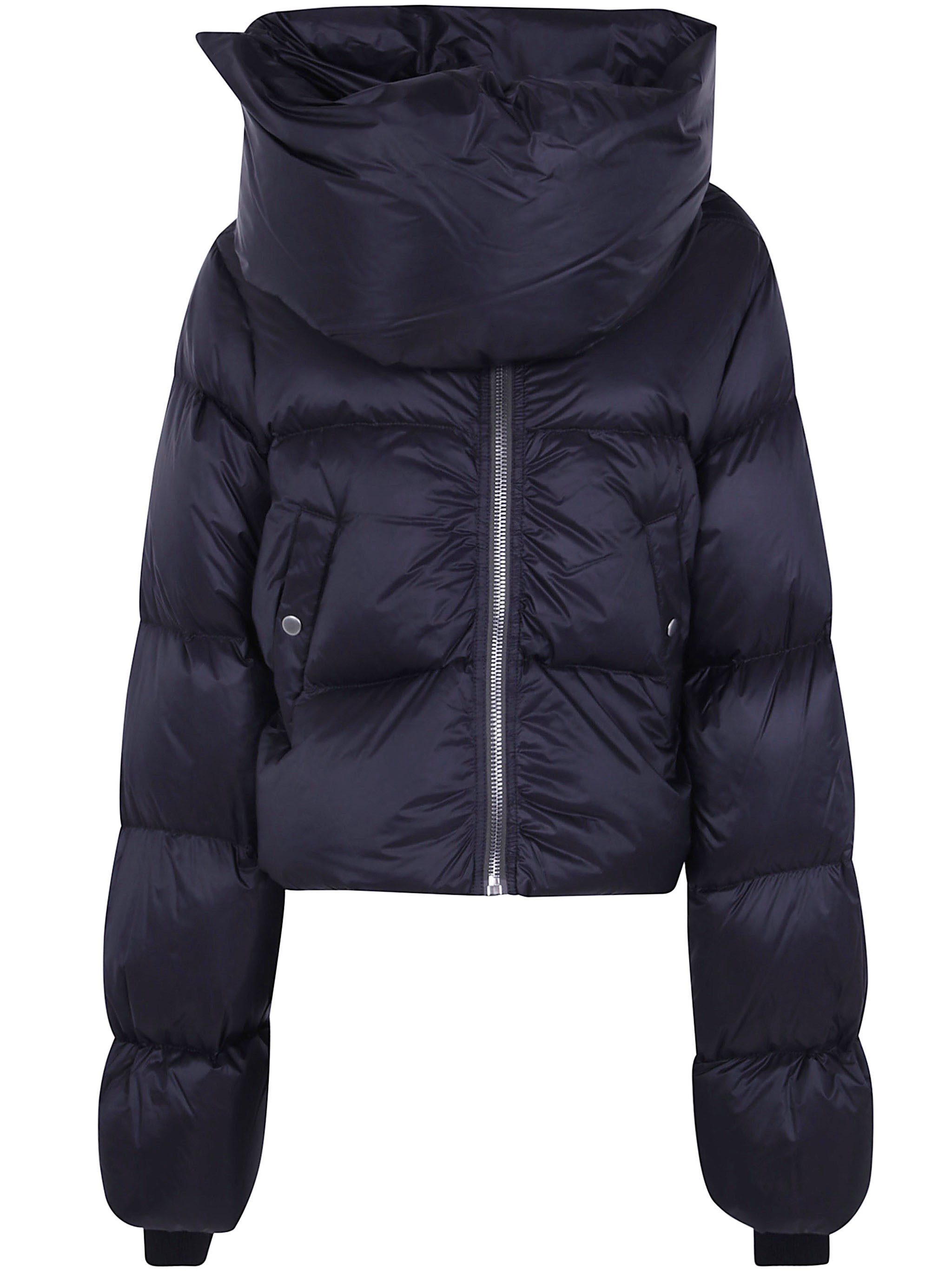 RICK OWENS Jacket Hooded “Funnel Neck”