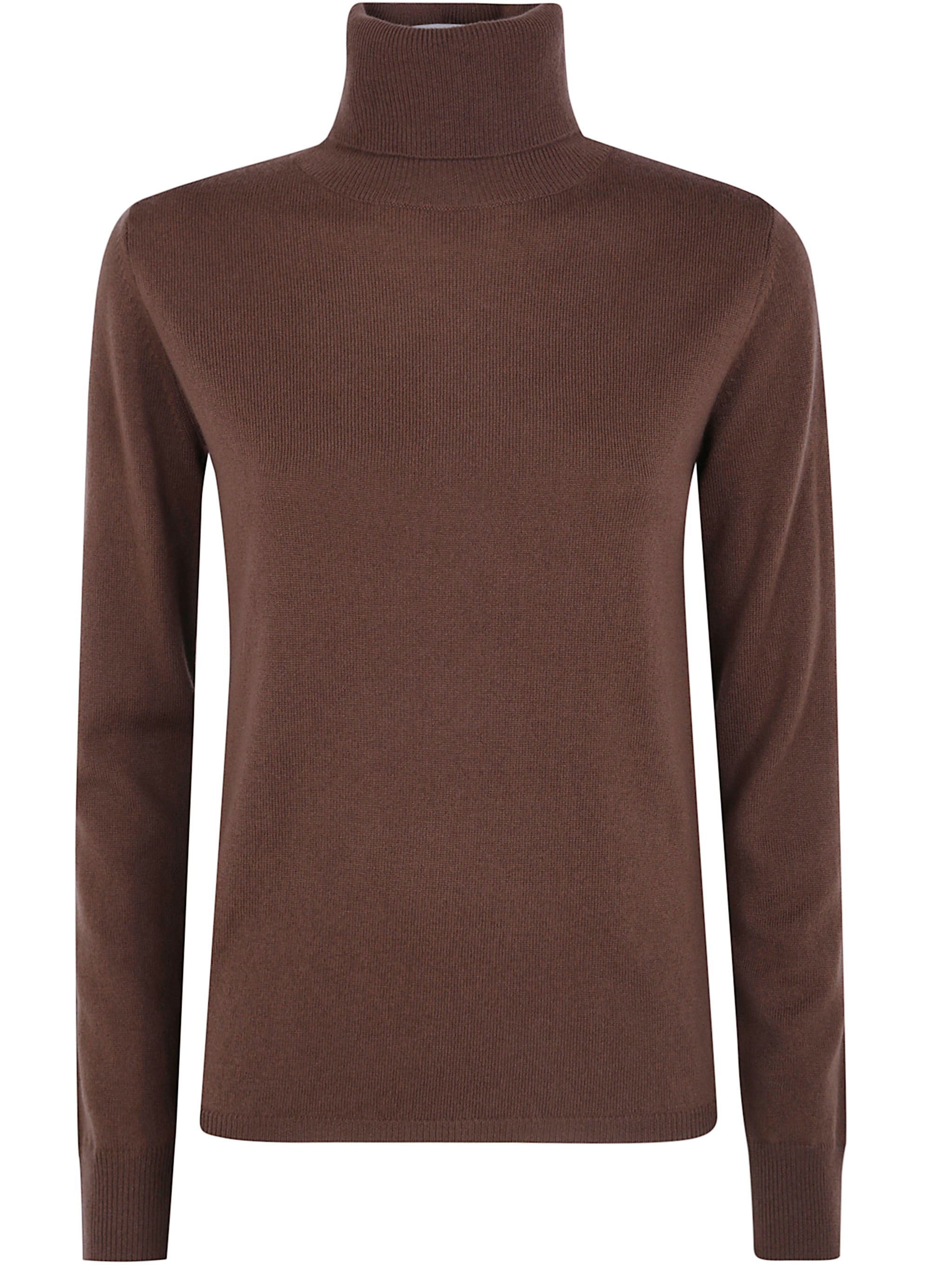 Max Mara Sweater Turtle Neck "mst Educata" In Brown