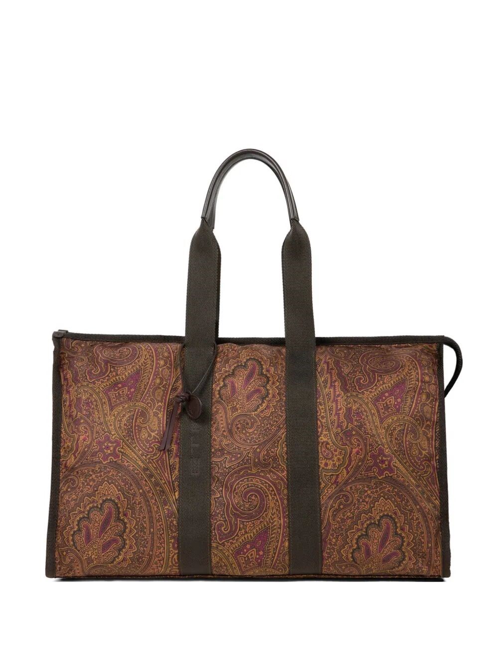 ETRO Handbag Brown Nylon Tote Bag