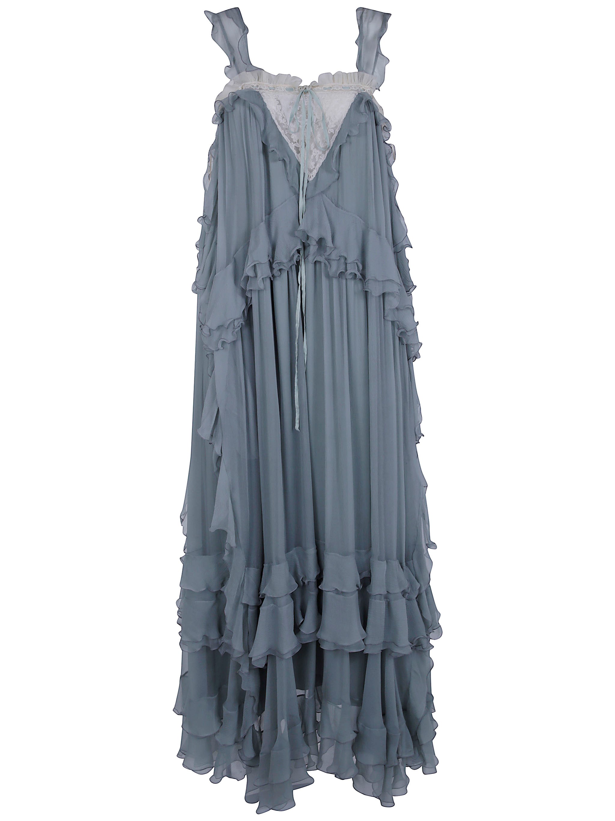 Chloe CHLOE Dress Ruffle "Midi Foulard Dress"