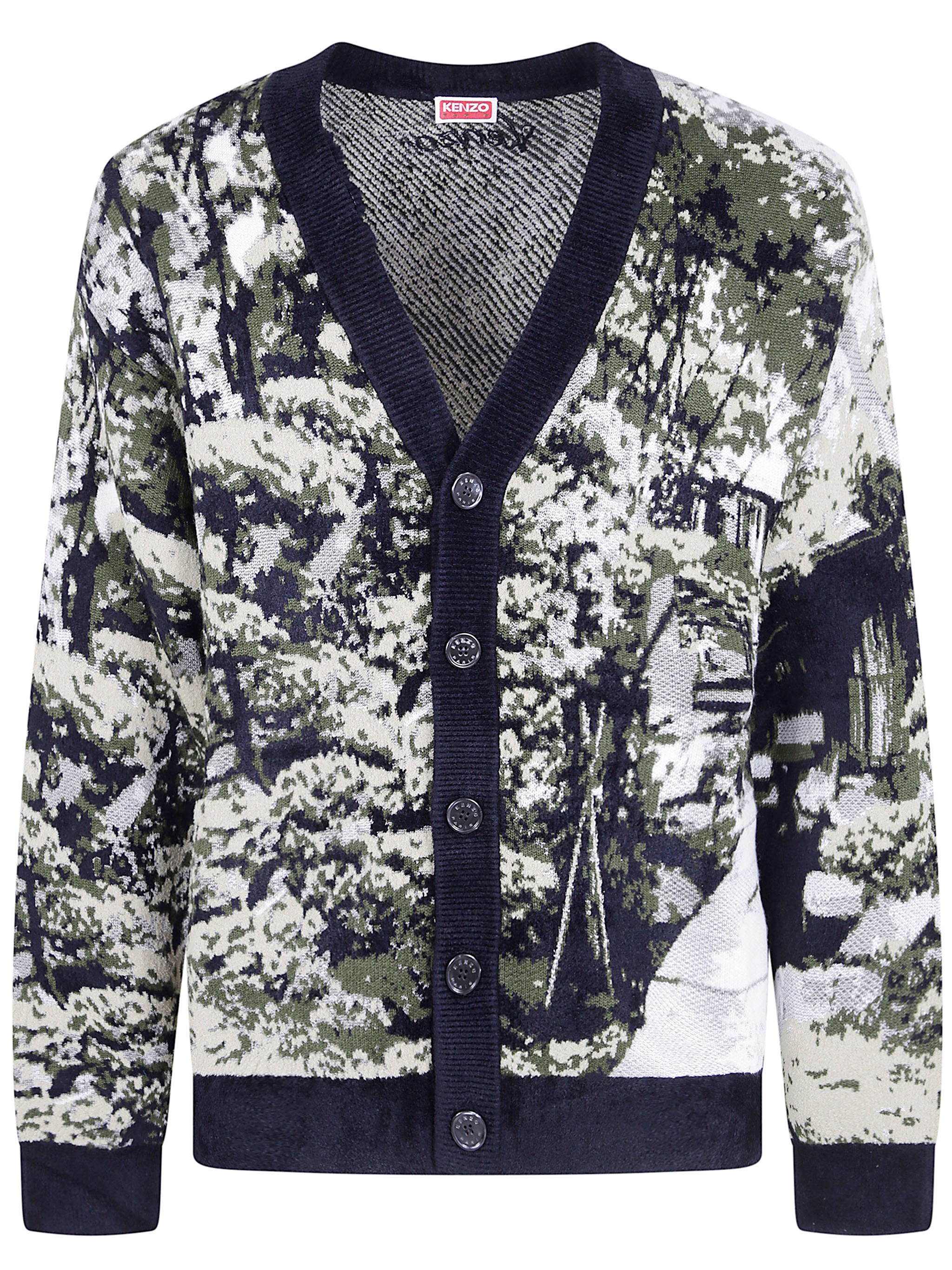 KENZO KENZO Sweater Tree Pattern "Kenzo Japanese Garden"