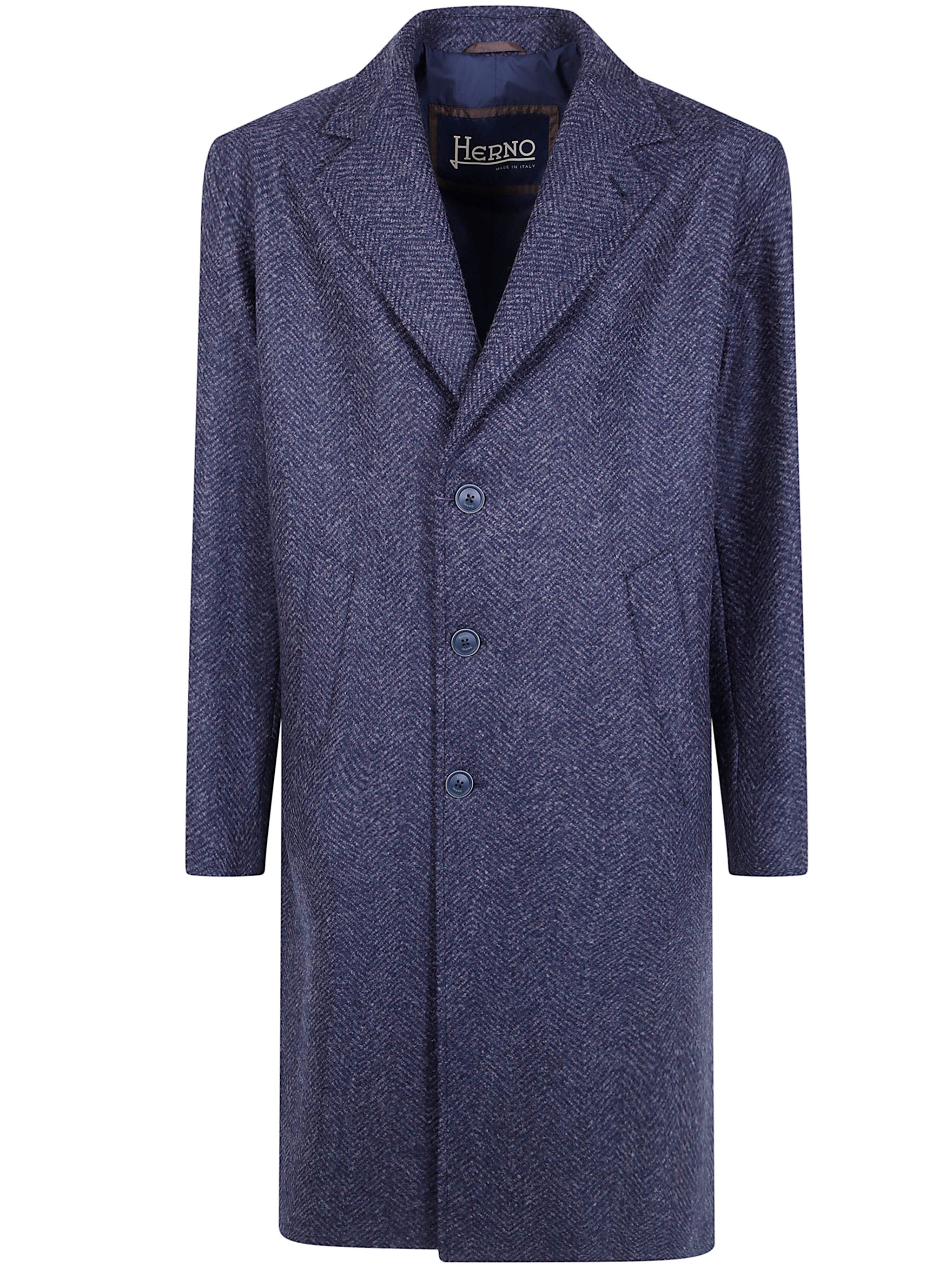 Herno Coat Classic Man "Ca000243u.33555 9200 Blue Navy"
