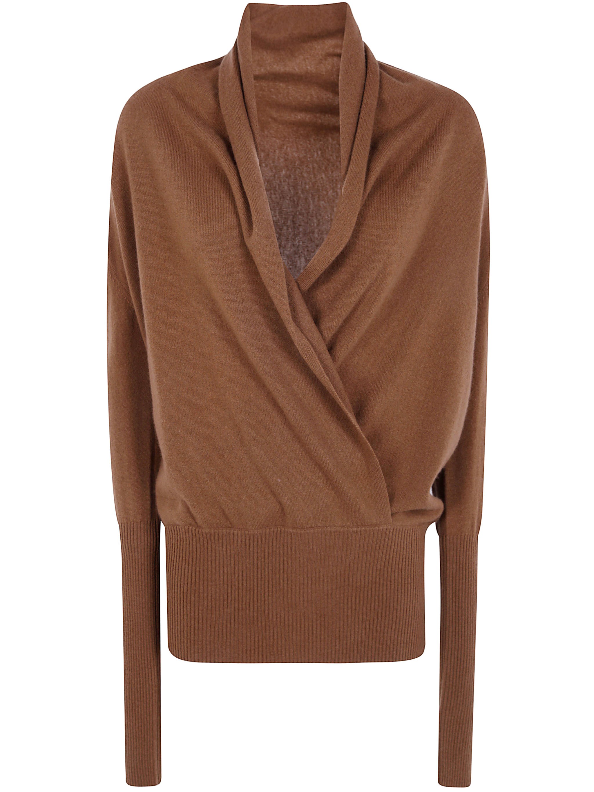V-Neck "Wrap" Sweater