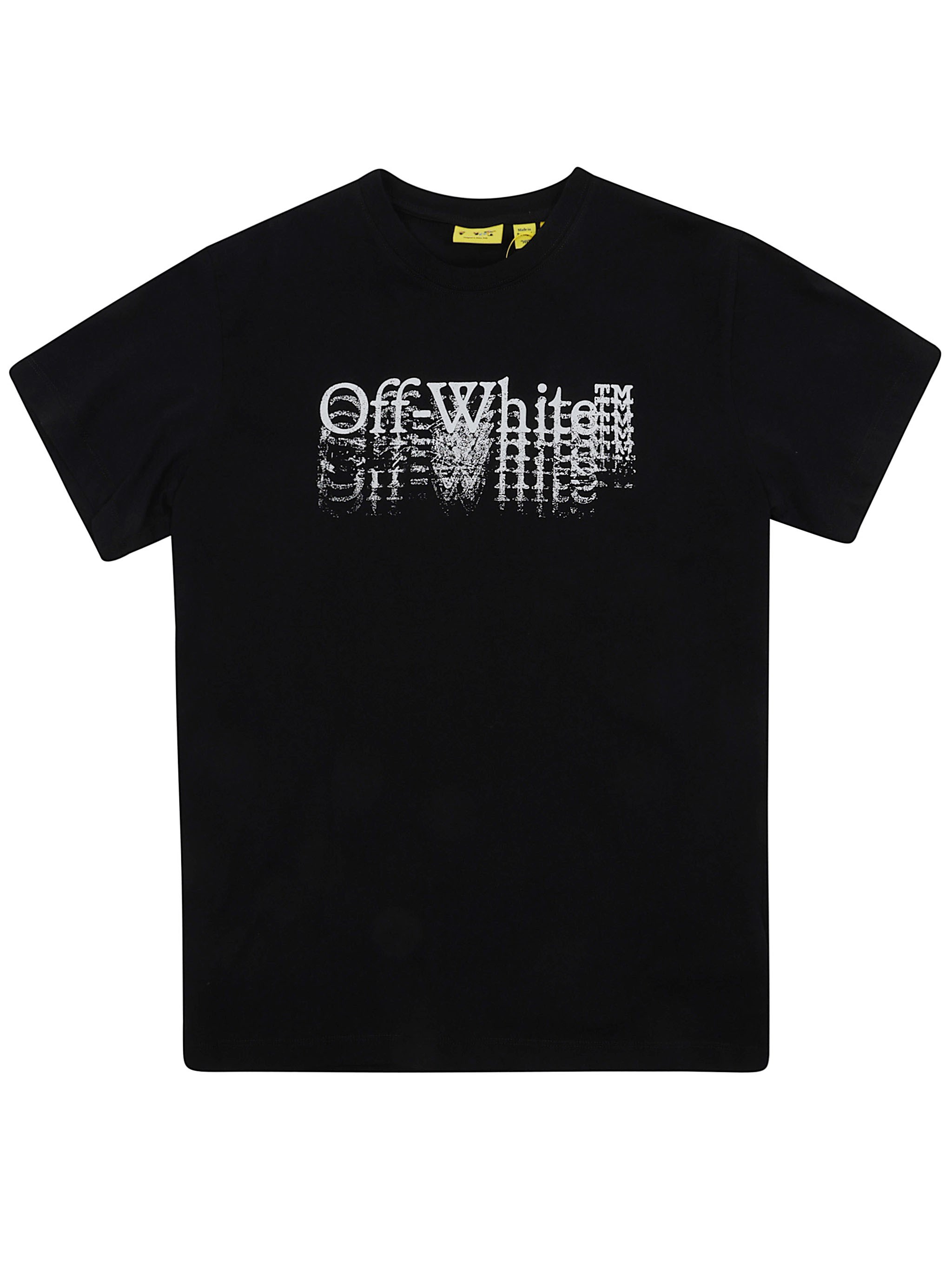 OFF WHITE KIDS T-Shirt Short Sleeves "Big Bookish Stamp"