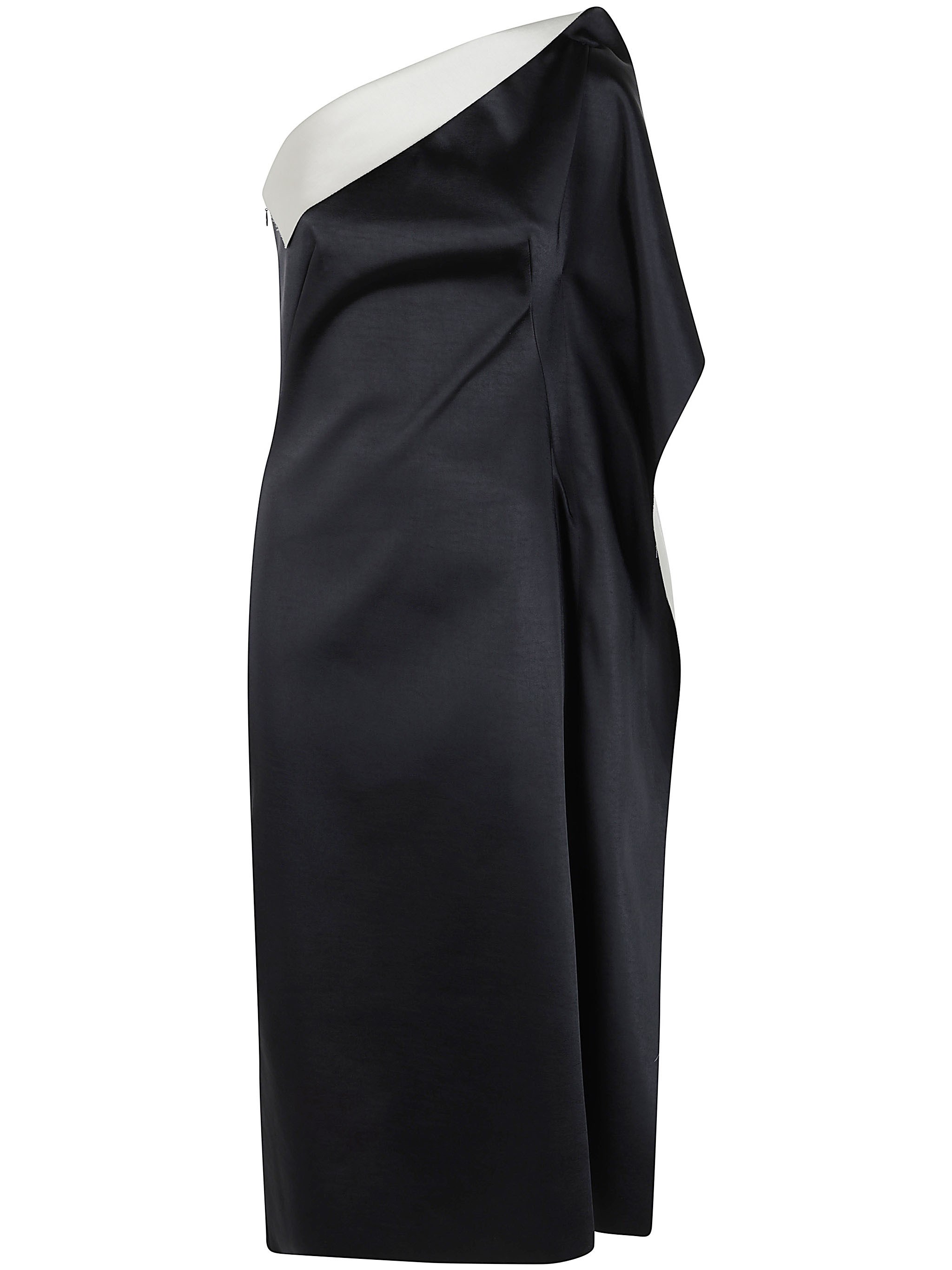 ROHE Dress Off-Shoulder "Sculptural Double-Satin"