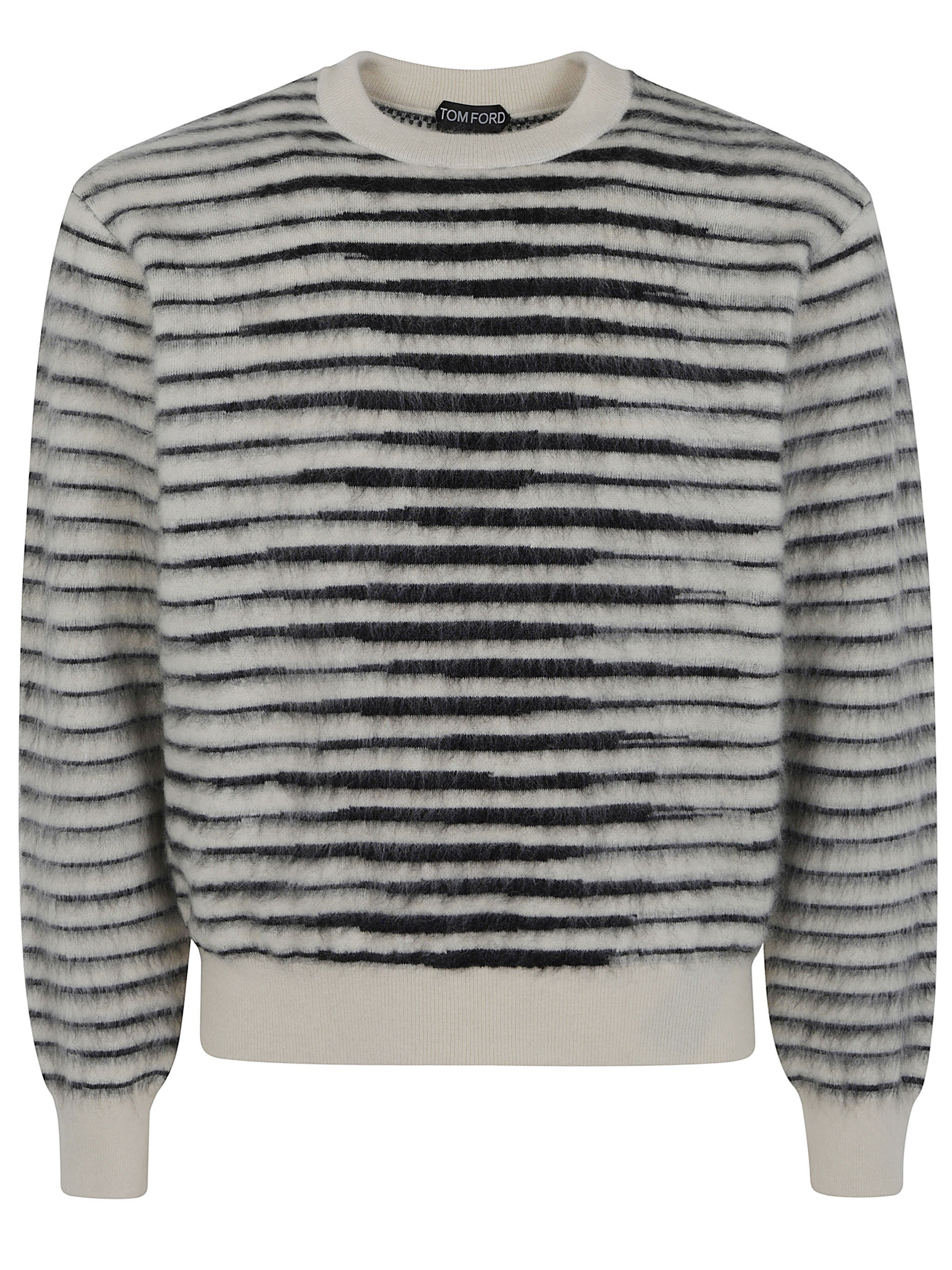 TOM FORD Sweater Long Sleeve "Brush Striped Mohair"