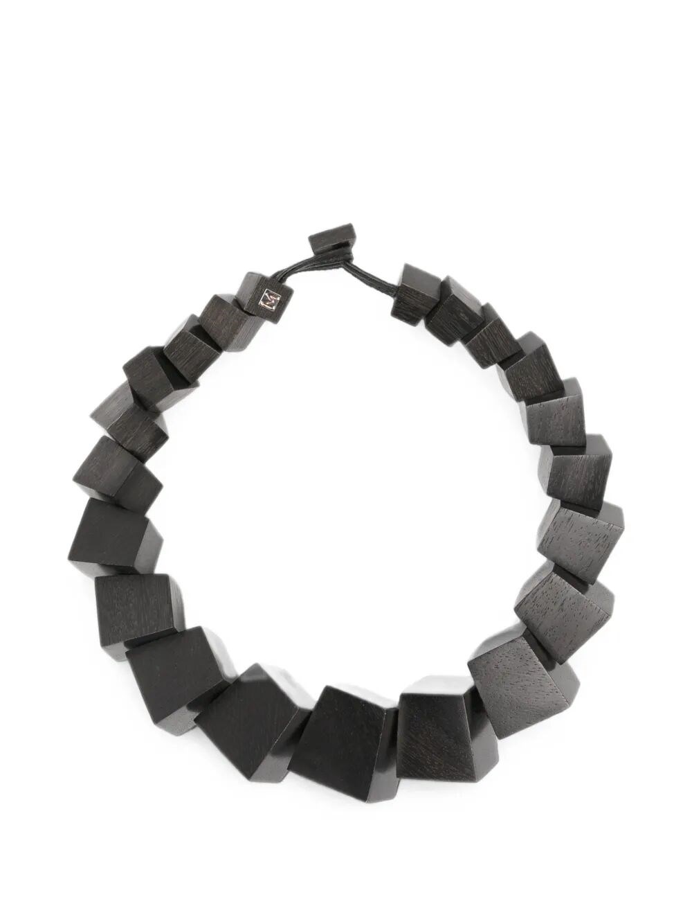 Monies Necklace Wooden Cubes “Aether”